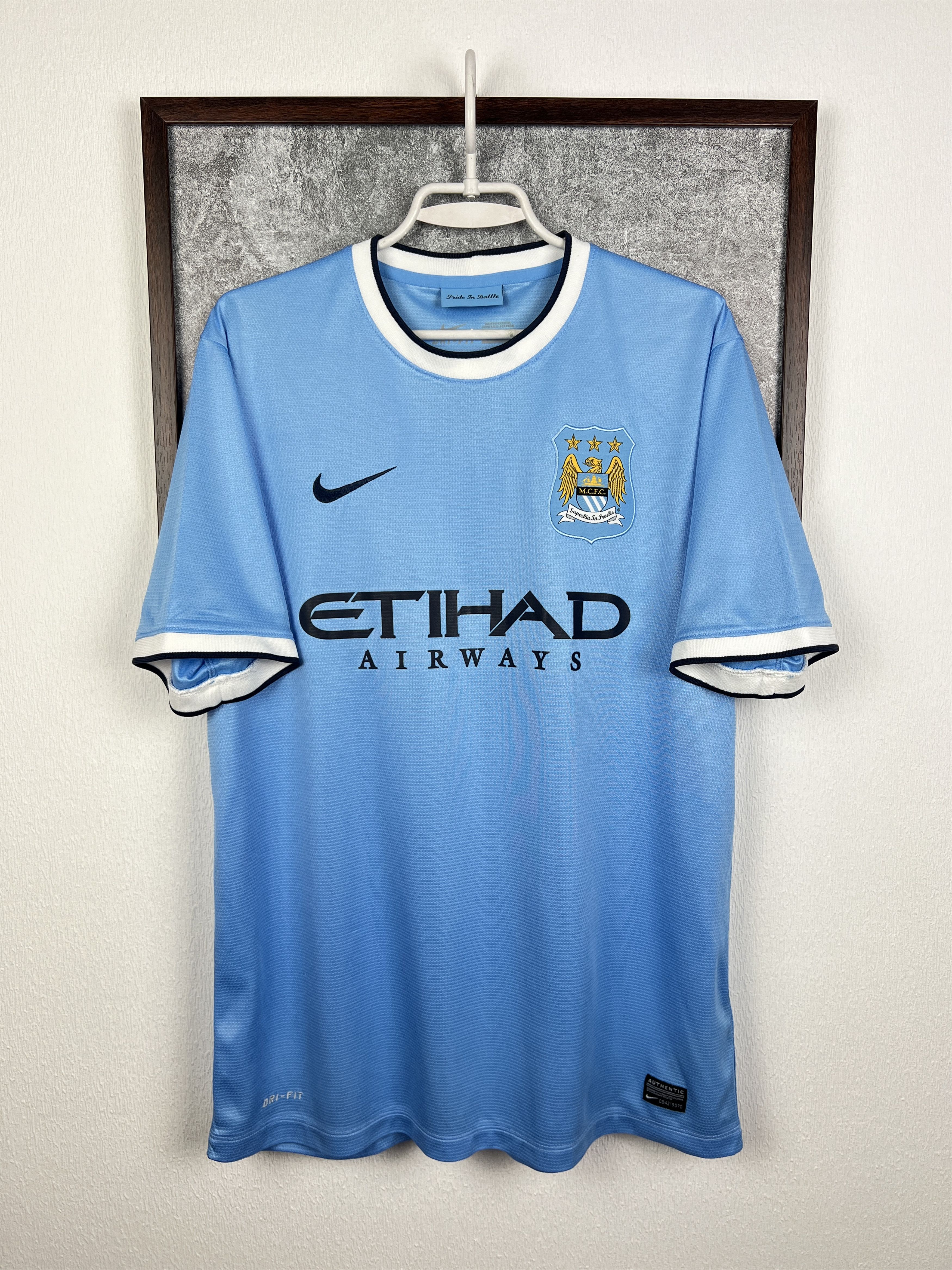 Nike Manchester City Home football shirt Soccer Jersey Trikot Size US L / EU 52-54 / 3 - 1 Thumbnail