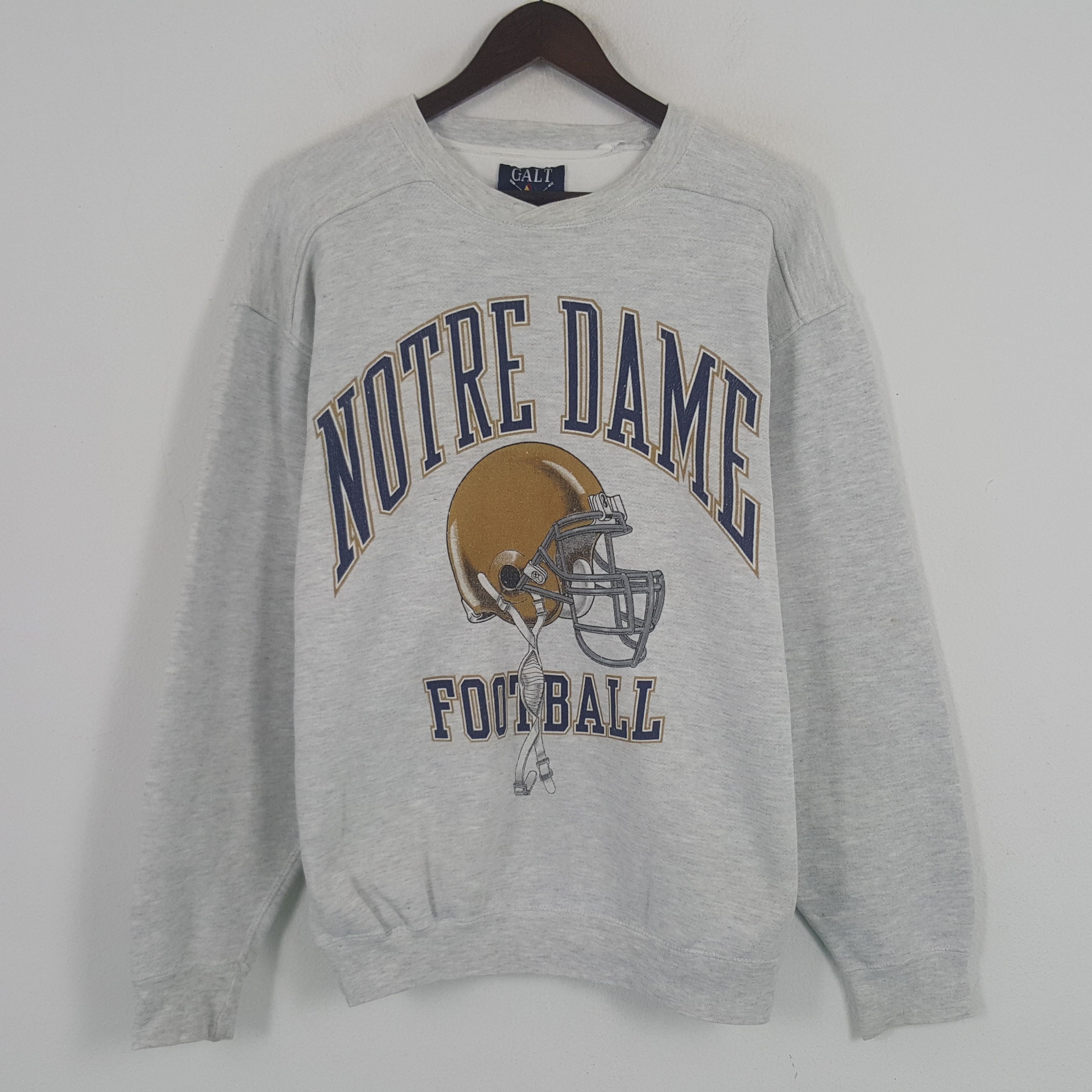Galt Crew × Vintage Vintage Notre Dame Football Sweatshirt Size US S / EU 44-46 / 1 - 1 Thumbnail