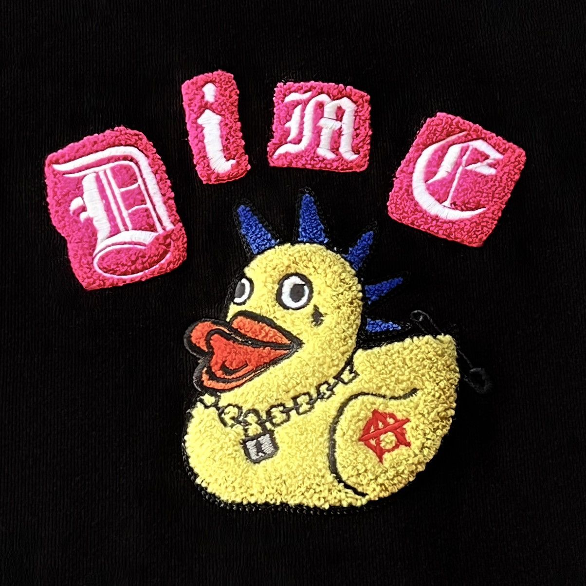 Dime black: REBEL DUCK CHENILLE HOODIE Size US XL / EU 56 / 4 - 3 Thumbnail
