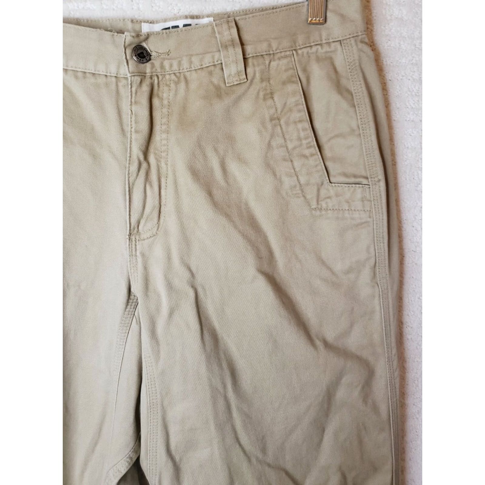 Mountain Khakis VINTAGE Mountain Khakis Mens Teton Twill Pants 32x32 Khaki 100% Cotton Relaxed Straight Beigewomens? Size US 32 / EU 48 - 4 Thumbnail