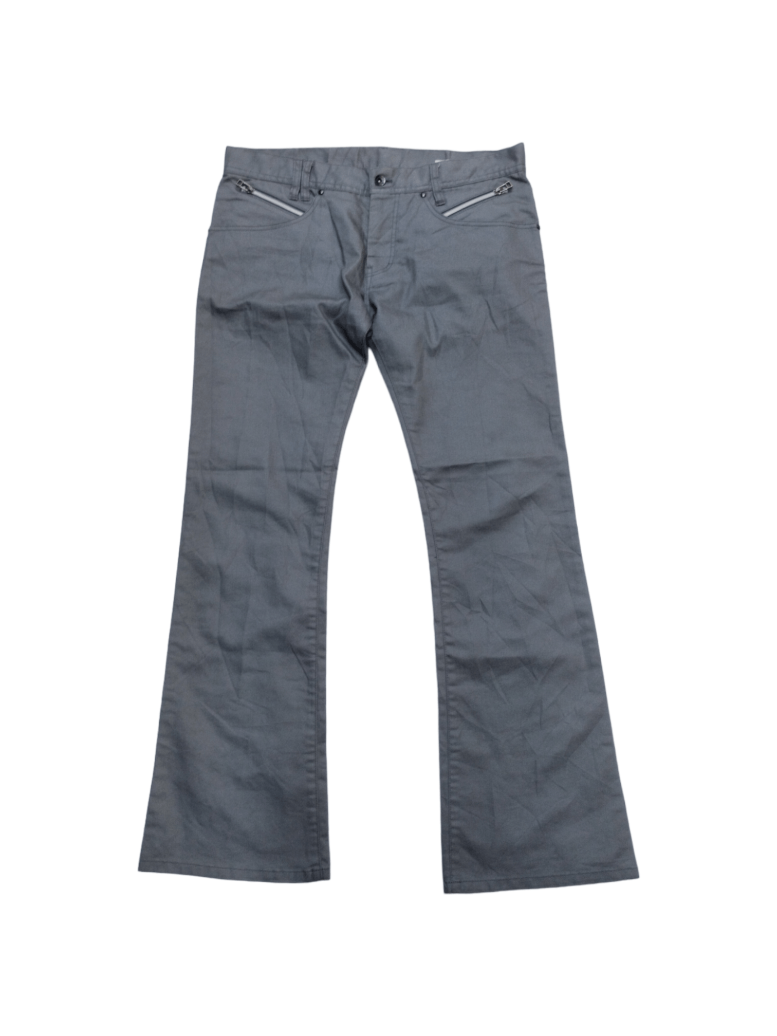 image of Seditionaries x Semantic Design Japanese Brans Semantic Design Flare Pants in Grey, Men's (Size 35)