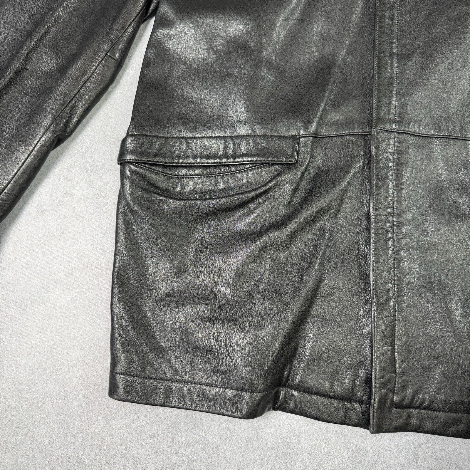 Hugo Boss Vintage Hugo Boss Leather Jacket Men Size 56 Black Size US XL / EU 56 / 4 - 11 Thumbnail