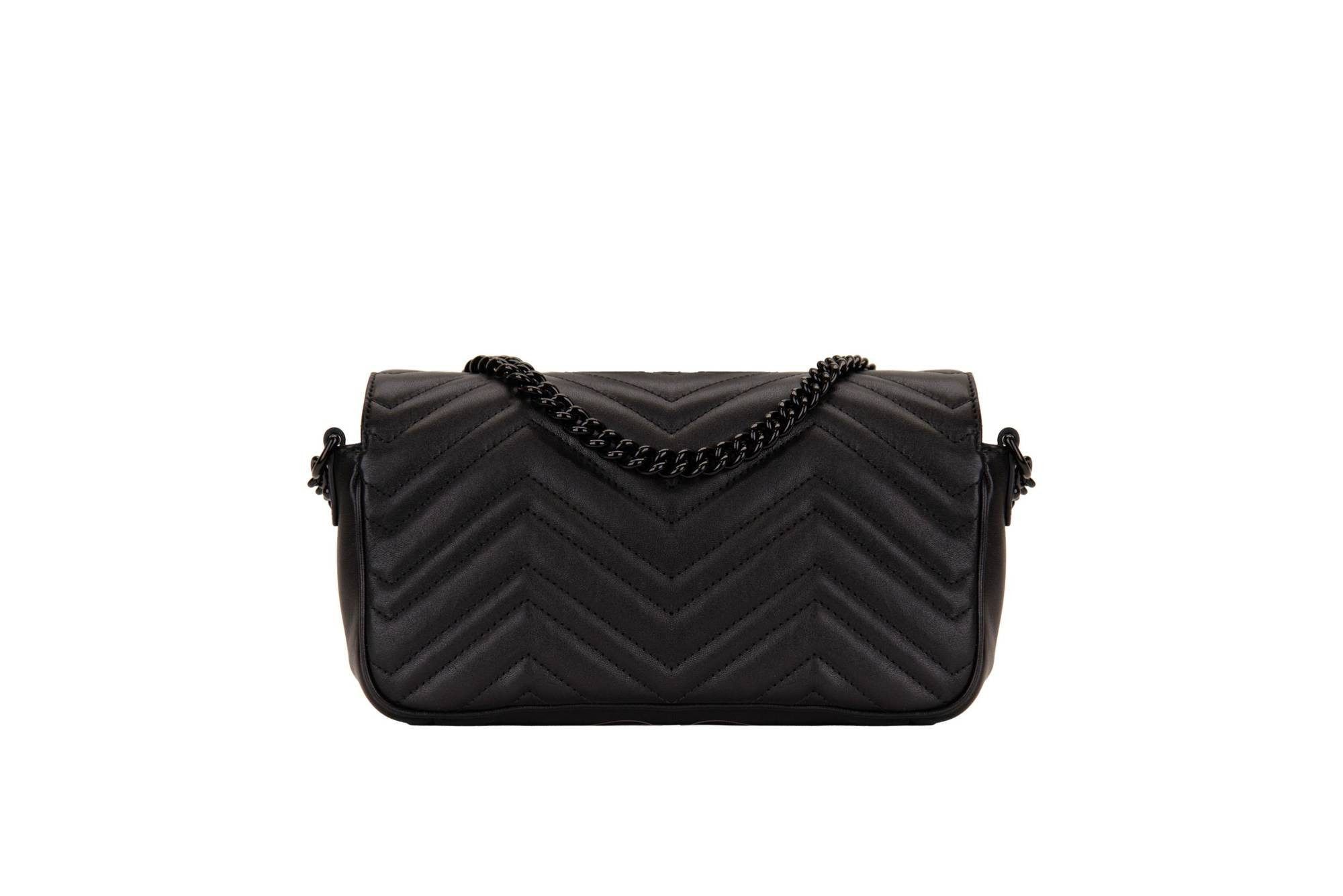 Gucci o1la5ras0526 Size: OS / GG Marmont Handbag in Black Size ONE SIZE - 2 Thumbnail