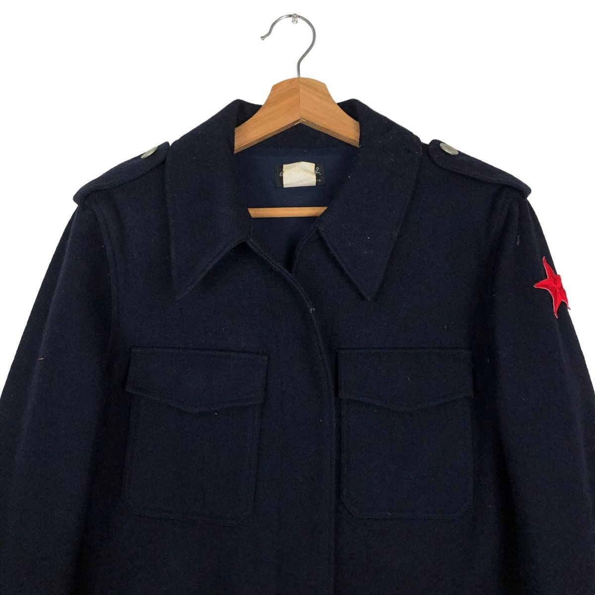 agnes b. 🔥VINTAGE CROPPED WOOL JACKET AGNES B. MILITARY DESIGN Size US S / EU 44-46 / 1 - 3 Thumbnail