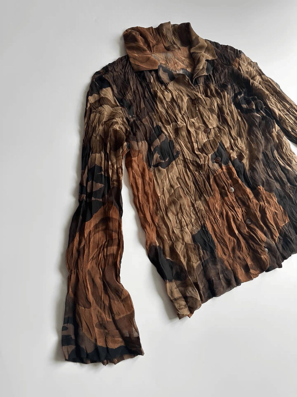 Issey Miyake Vintage Issey Miyake Falling Leaves Shirt-2508 Size US L / EU 52-54 / 3 - 2 Thumbnail