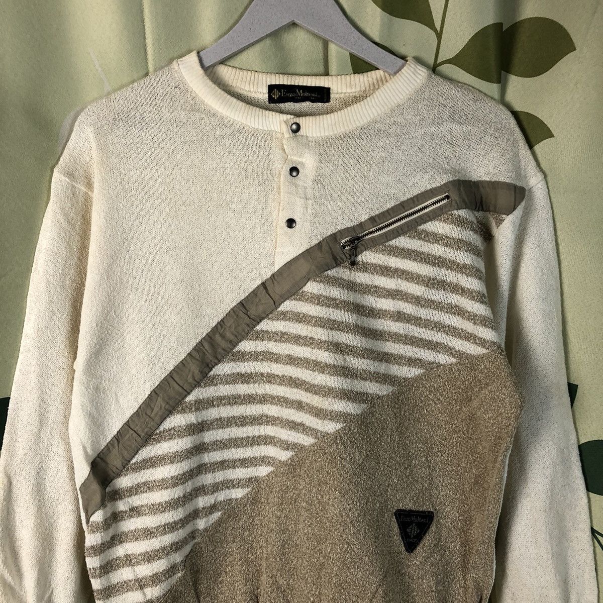 Vintage Enzo Molteni White vintage Sweatshirt #7422 Size US M / EU 48-50 / 2 - 5 Thumbnail