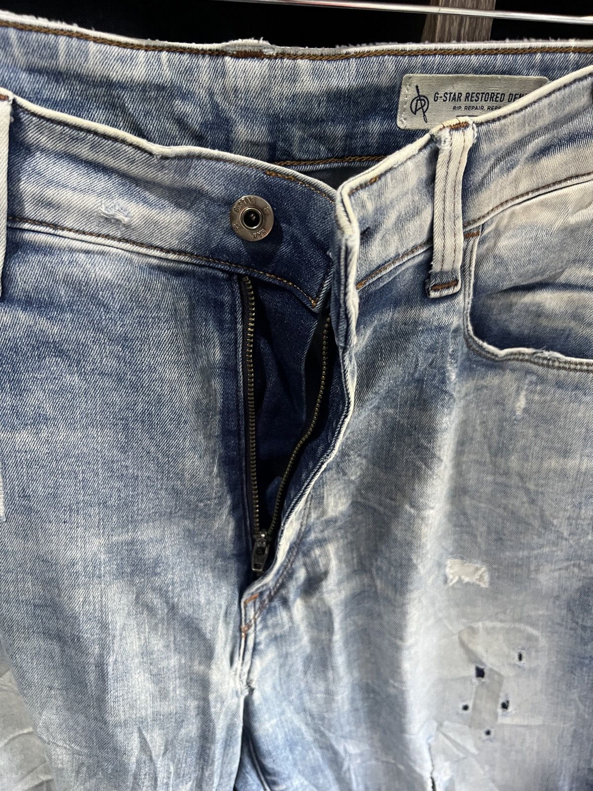 G-Star 🔥G-Star Raw Distressed Denim Size US 38 / EU 54 - 11 Thumbnail