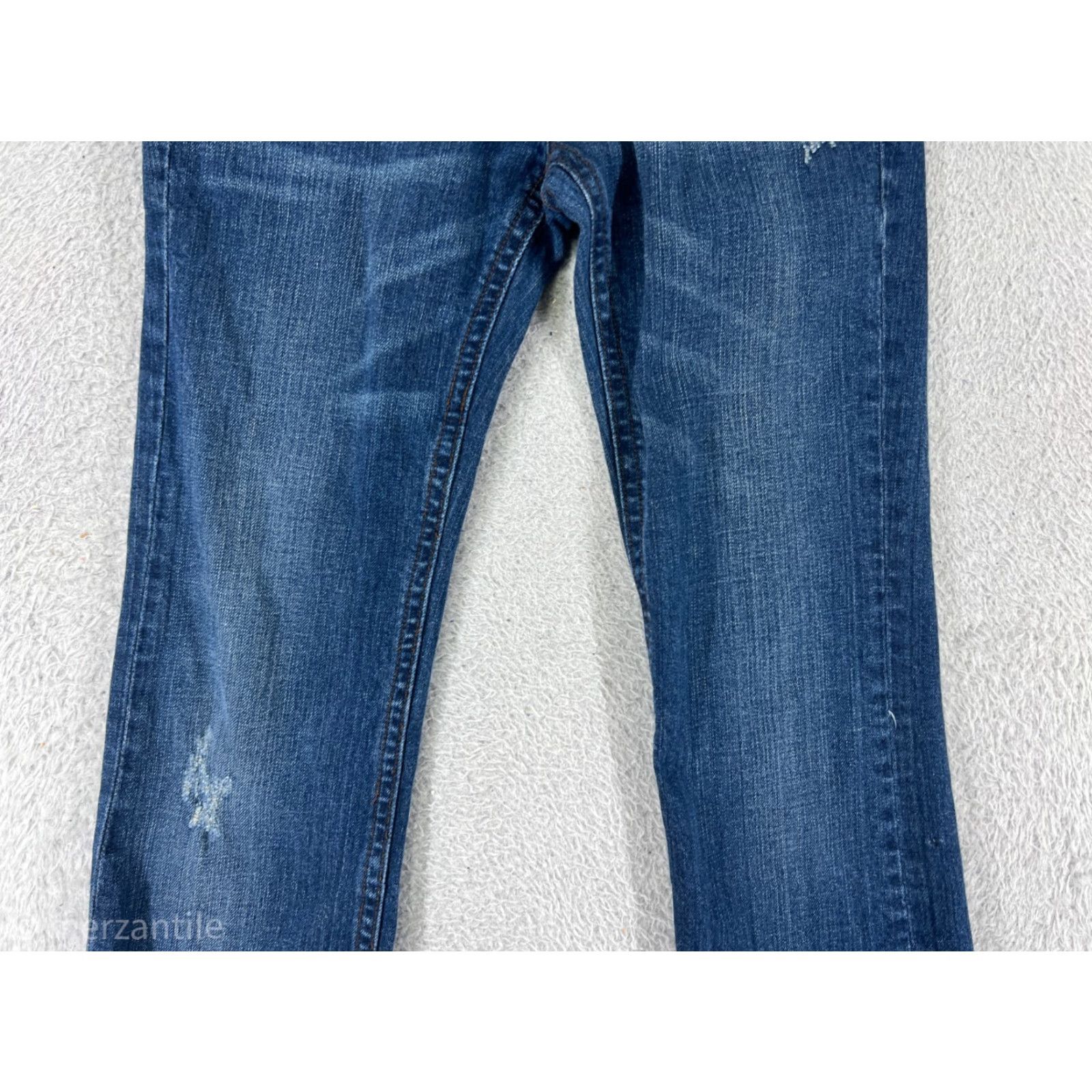 VIGOSS Womens Jeans Bootcut 3 Blue Denim Stretch Low Rise Cotton Vintage Girl