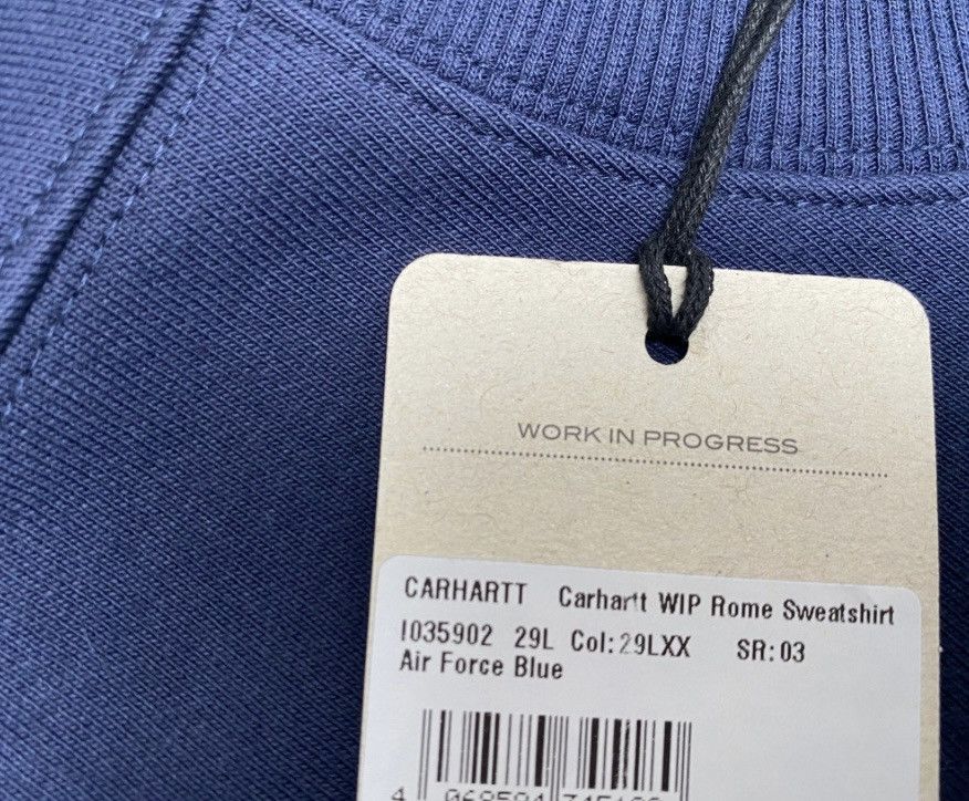 Carhartt Wip Carhartt Wip Sweatshirt Store Rome Via del Gambero Size Blue Size US XL / EU 56 / 4 - 7 Thumbnail
