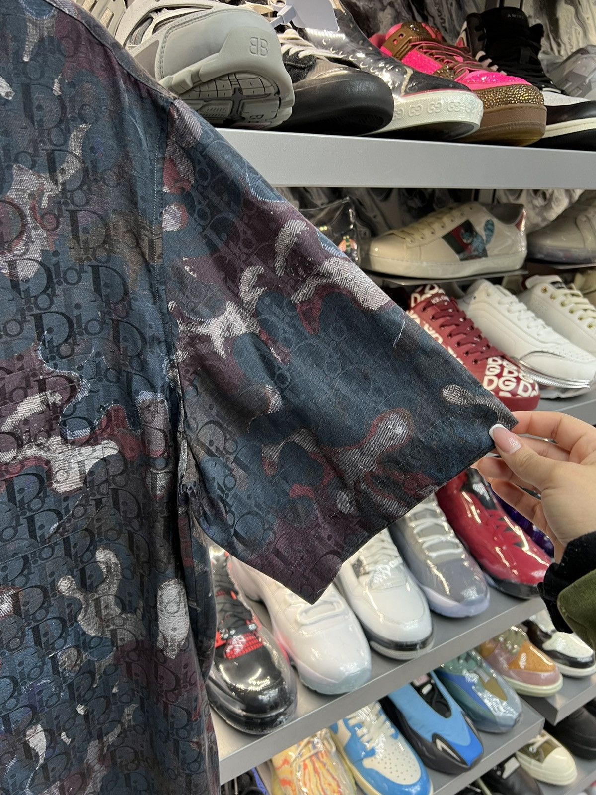 Dior Dior Burgundy Monogram Flannel Tee Size US L / EU 52-54 / 3 - 4 Thumbnail