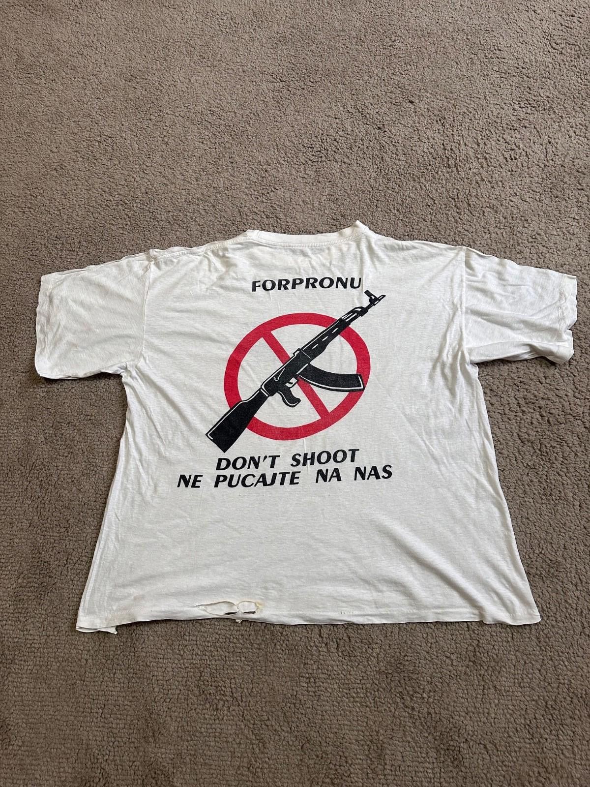 1990s UNPROFOR Bosnia Conflict T-shirt UB Protection Force
