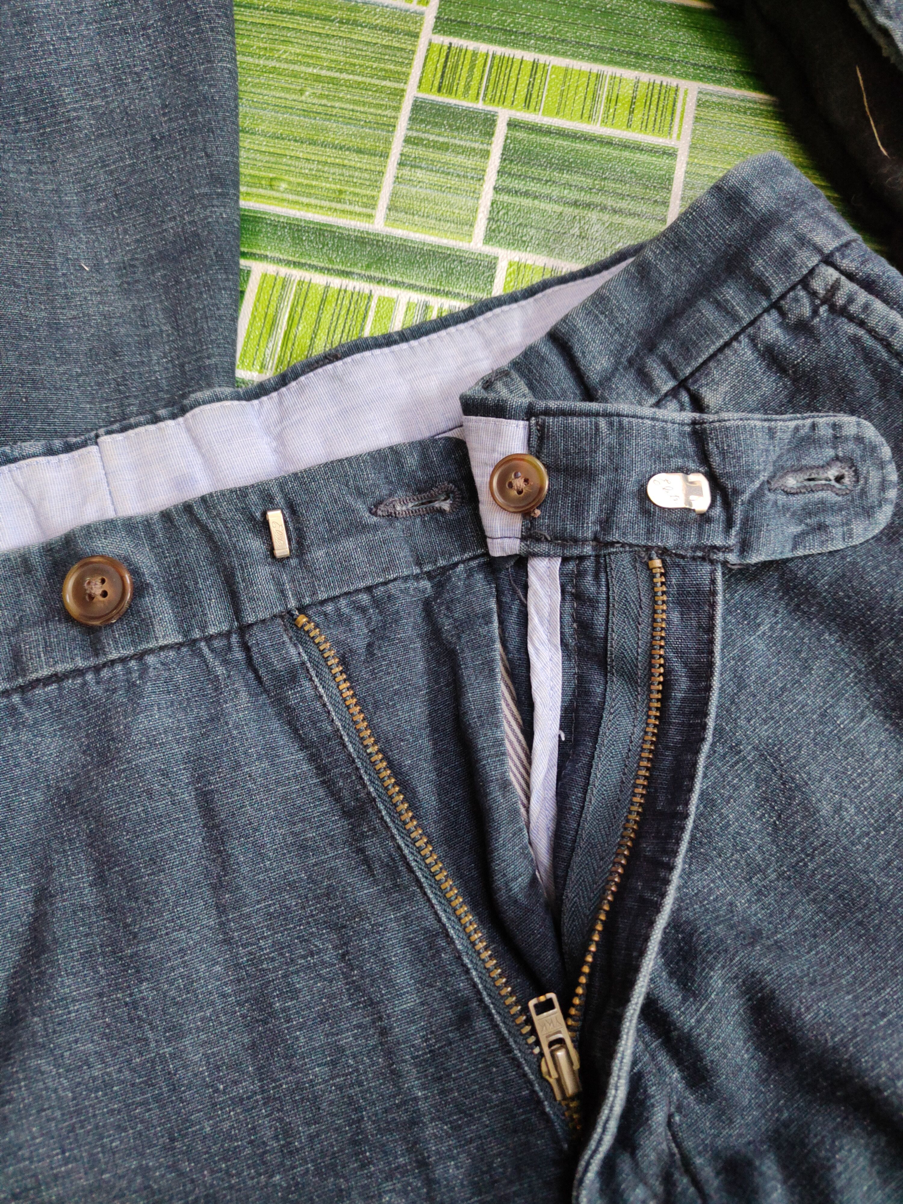 Japanese Brand Lands End Blue Distressed Ripped Soft Jeans #S2054 Size US 32 / EU 48 - 12 Thumbnail