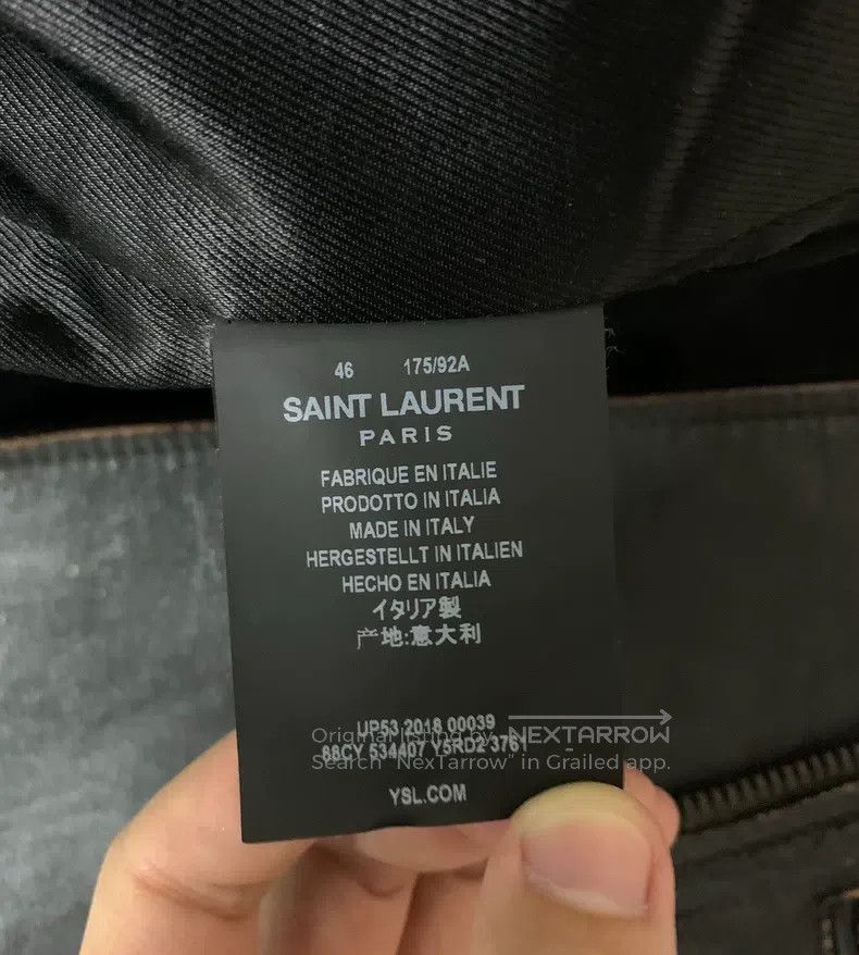 Saint Laurent Paris Saint Laurent Paris Leather Jacket Size US S / EU 44-46 / 1 - 4 Thumbnail