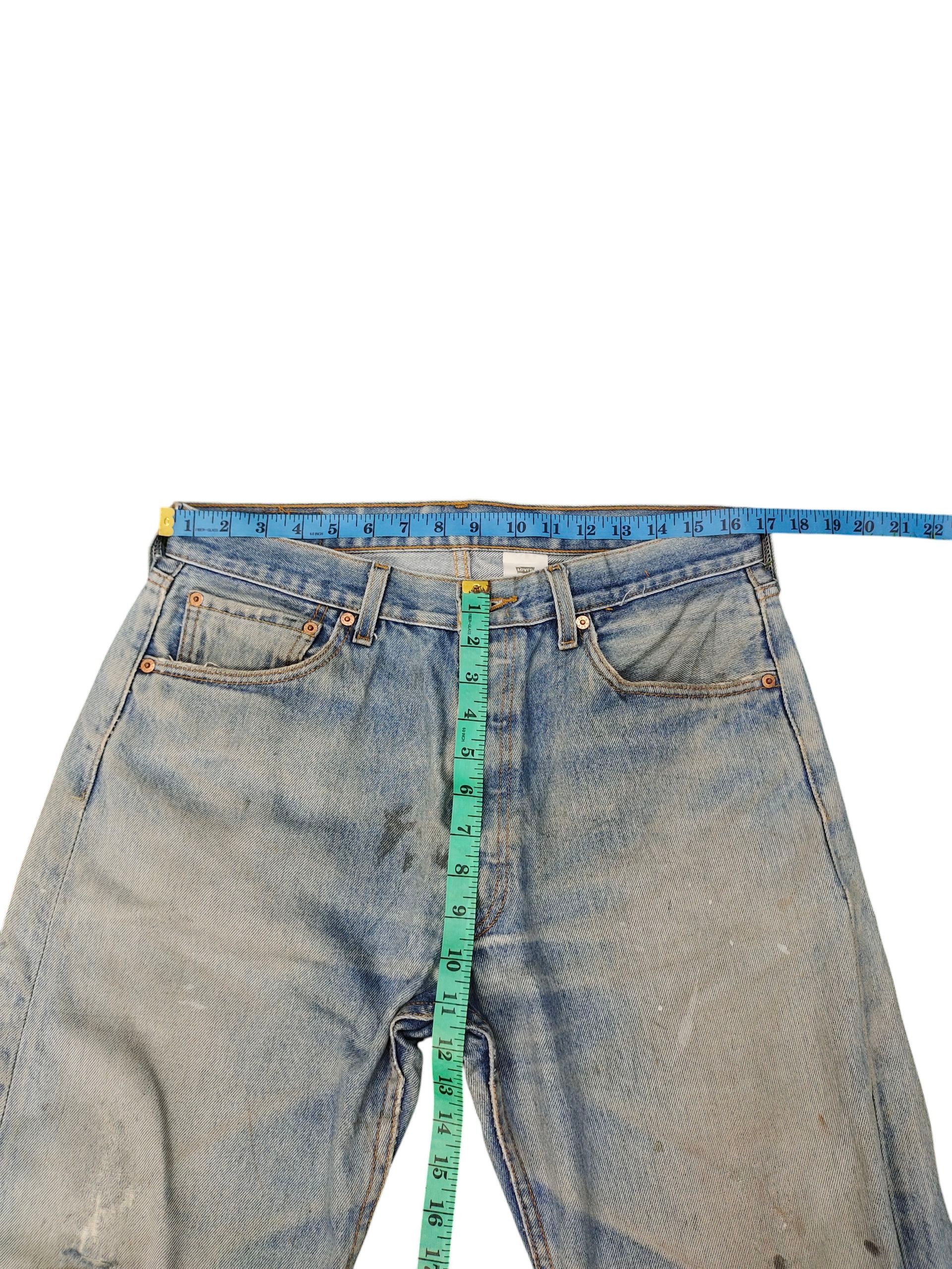 Levi's Vintage Levis 501XX Clawmark Distress Faded Denim Jeans Size US 34 / EU 50 - 10 Thumbnail