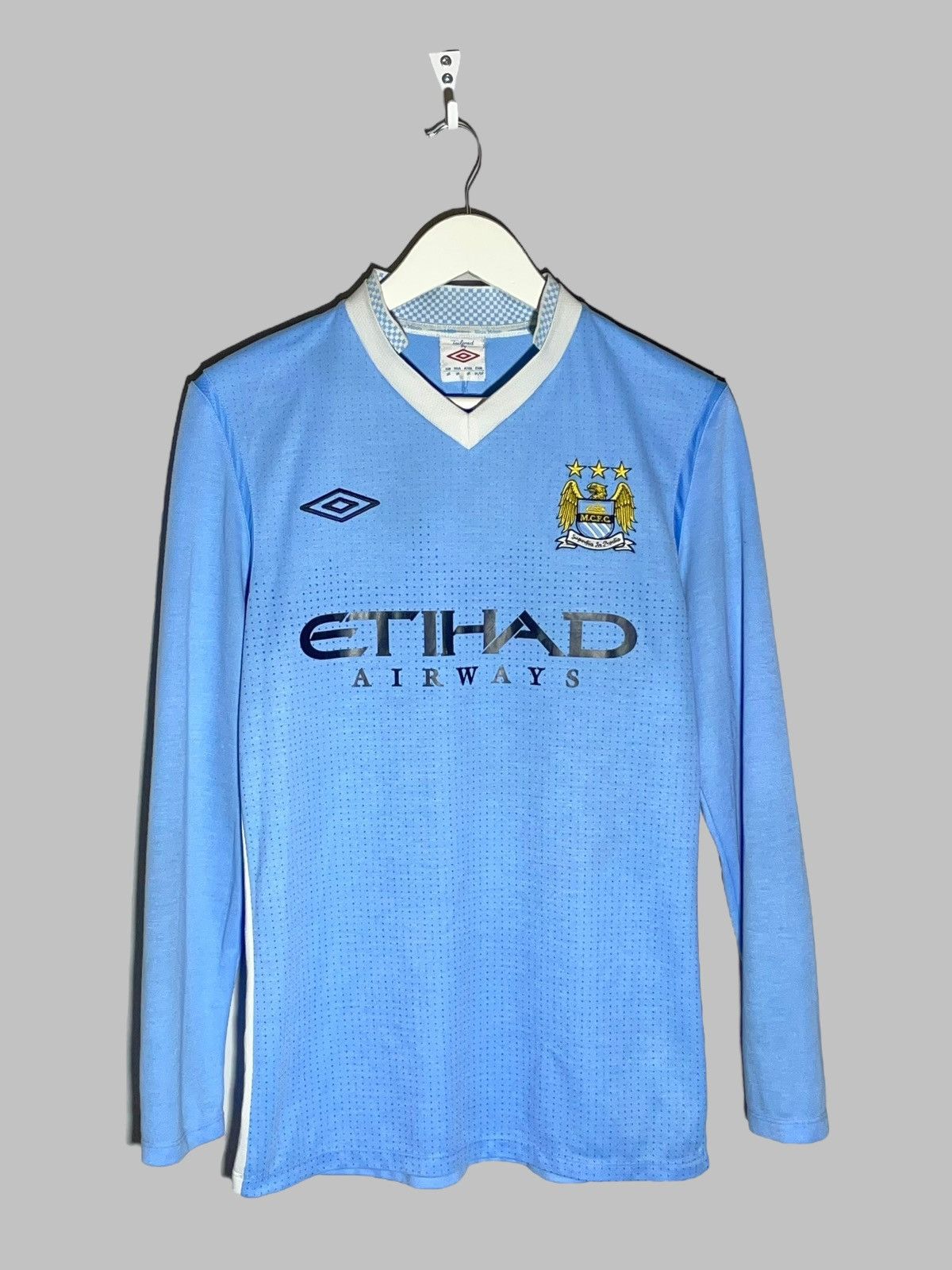 Umbro Manchester City Umbro 2011/12 Home Long Sleeve Soccer Jersey Size US S / EU 44-46 / 1 - 1 Thumbnail