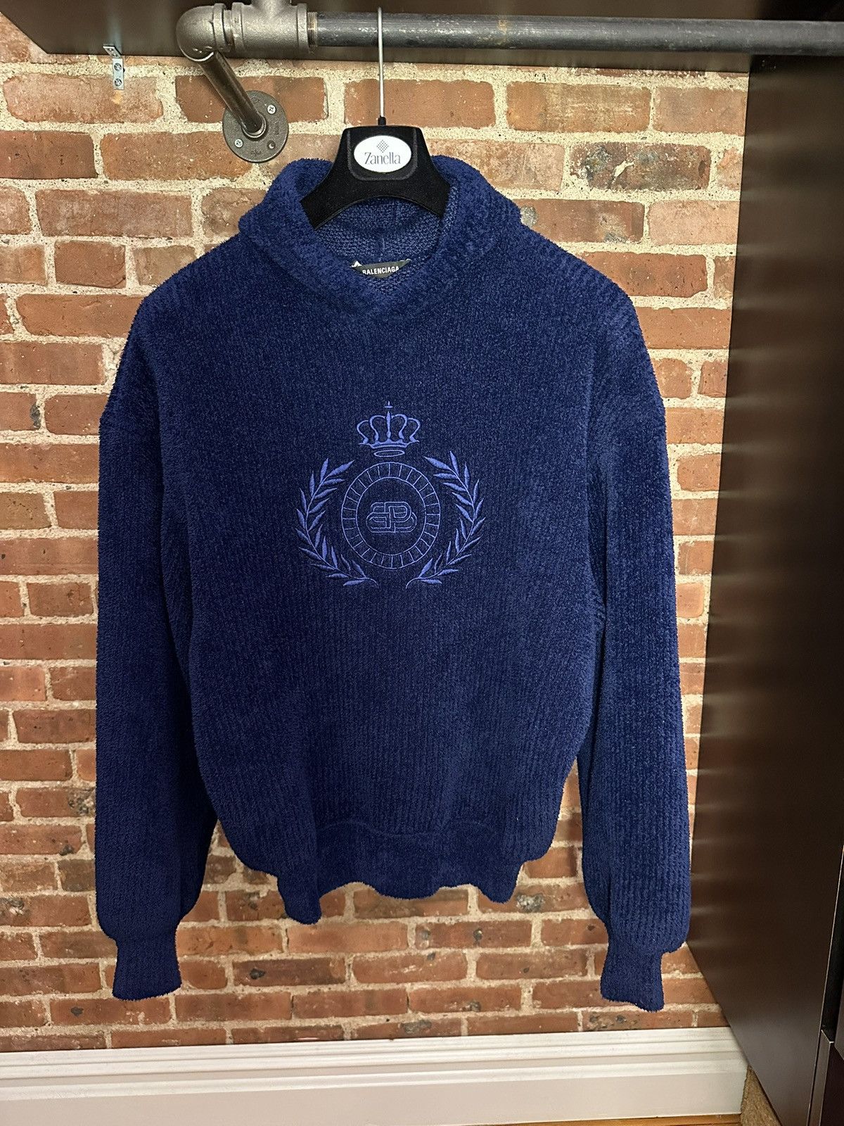 Balenciaga SS/21 Runway Fluffy BB Laurel Hoodie (Towel/Robe) Size US XS / EU 42 / 0 - 1 Thumbnail