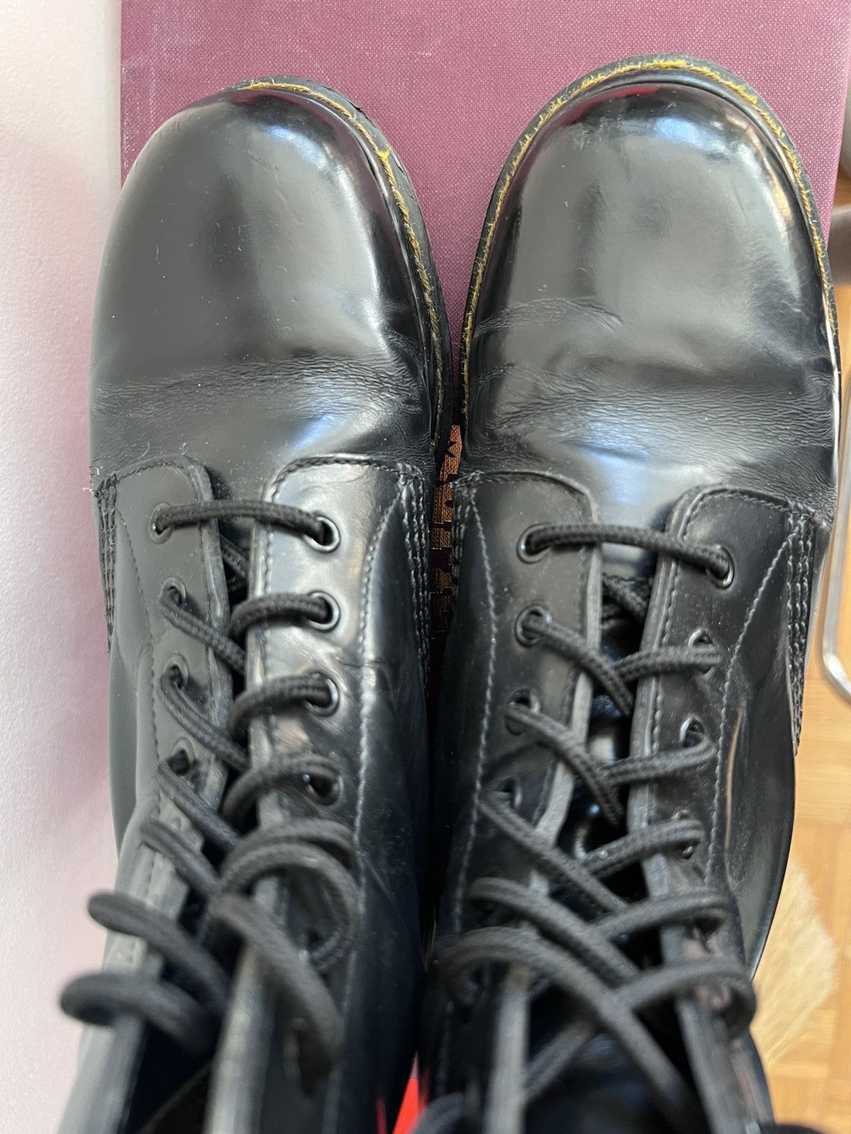 Dr. Martens Rare!! EUC! Vintage 80s 1460 dr Martens Made in England Size US 7.5 / IT 37.5 - 3 Thumbnail