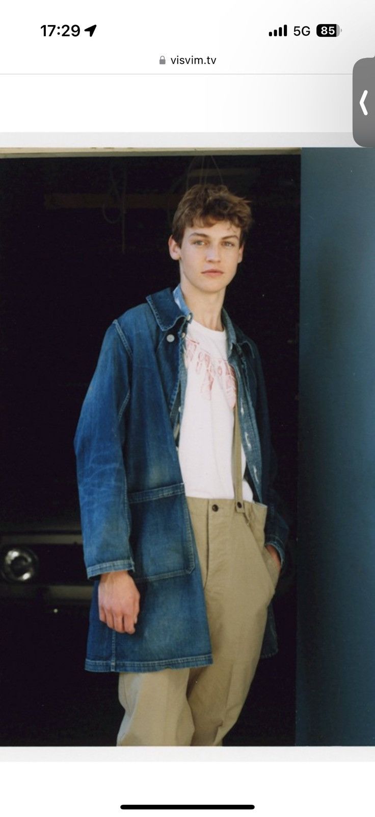 Visvim Visvim 2019 Grease Monkey Coat Dry Denim size 3 | Grailed