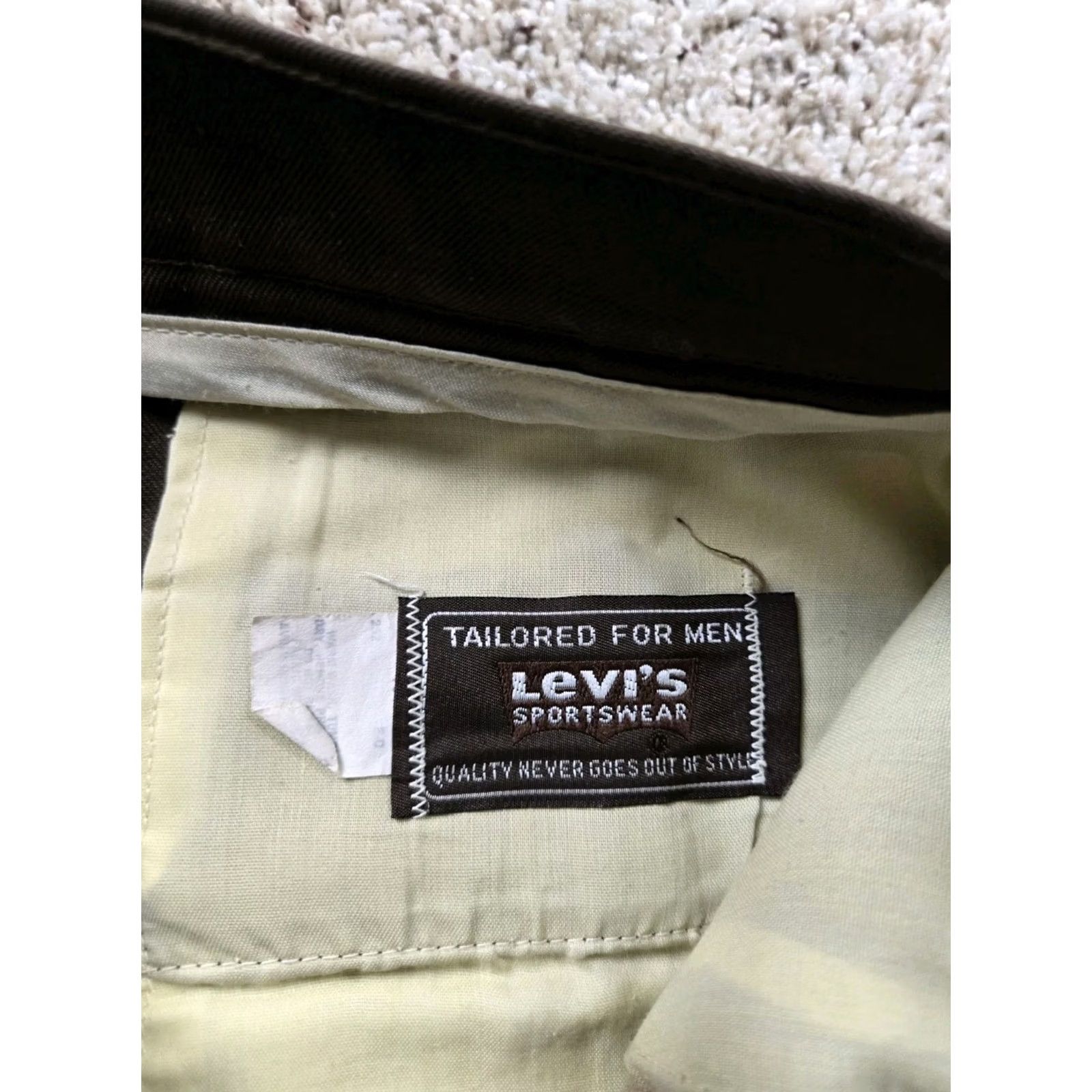 Levi's VINTAGE Levi's Sportswear Pants 38X29 Mens Brown Bootcut Flare Casual 80s Size US 38 / EU 54 - 5 Thumbnail