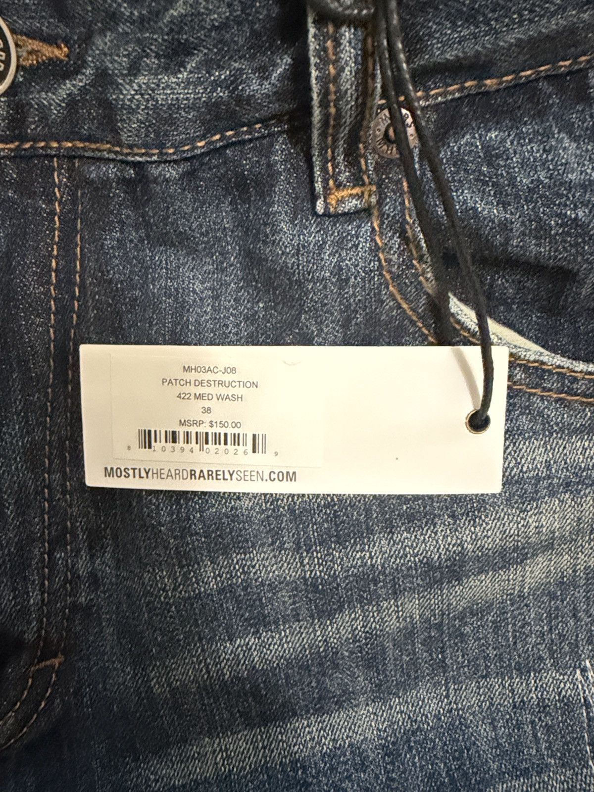 Mostly Heard Rarely Seen Mostly Heard Rarely Seen jeans 38x32 new Size US 38 / EU 54 - 4 Thumbnail