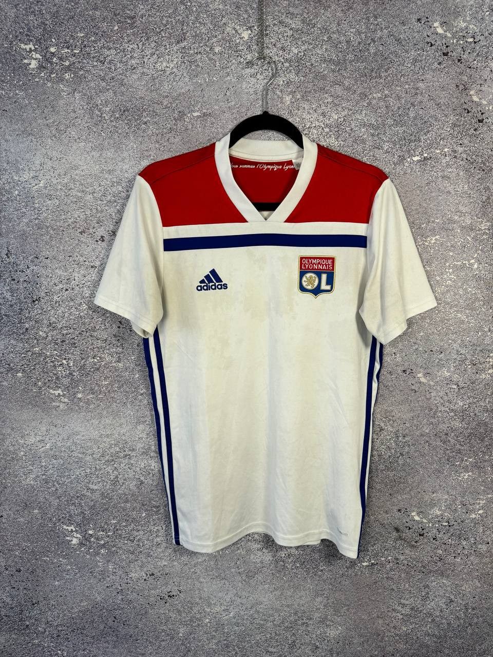 Adidas × Vintage Vintage Olympique Lyonnais 2018/19 Adidas Soccer Jersey Size US S / EU 44-46 / 1 - 1 Thumbnail