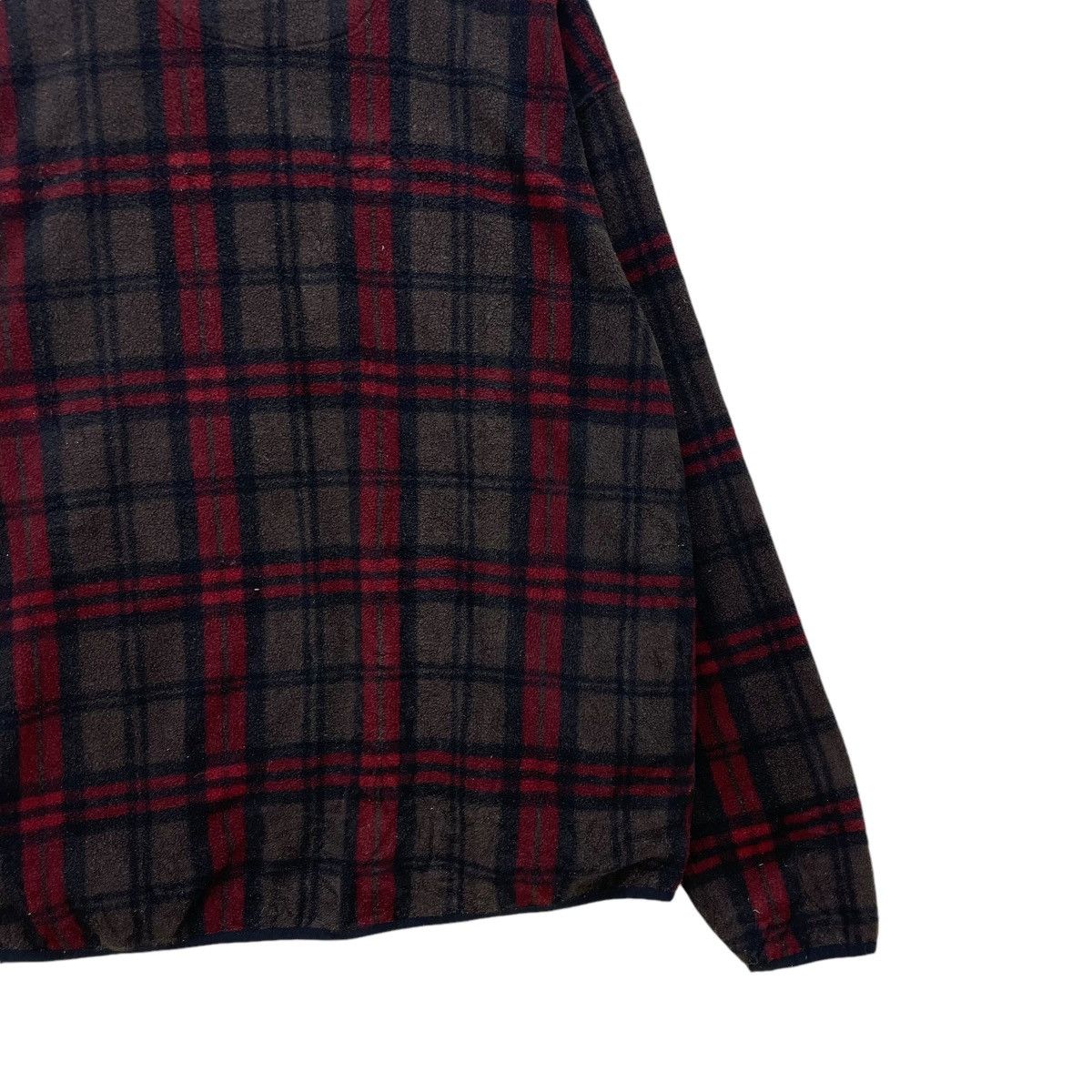 Chaps 💥Vintage Chaps Half Snap Button Fleece Checked Jacket Size US M / EU 48-50 / 2 - 6 Thumbnail