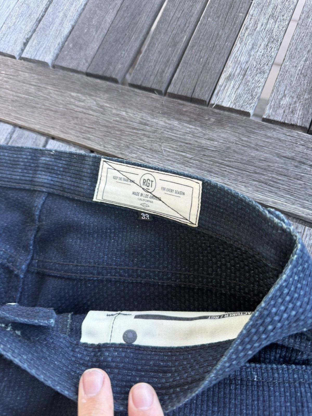 Rogue Territory Rogue Territory 15oz Sashiko Denim Staton 33” Long Sold Out Size US 33 - 3 Thumbnail