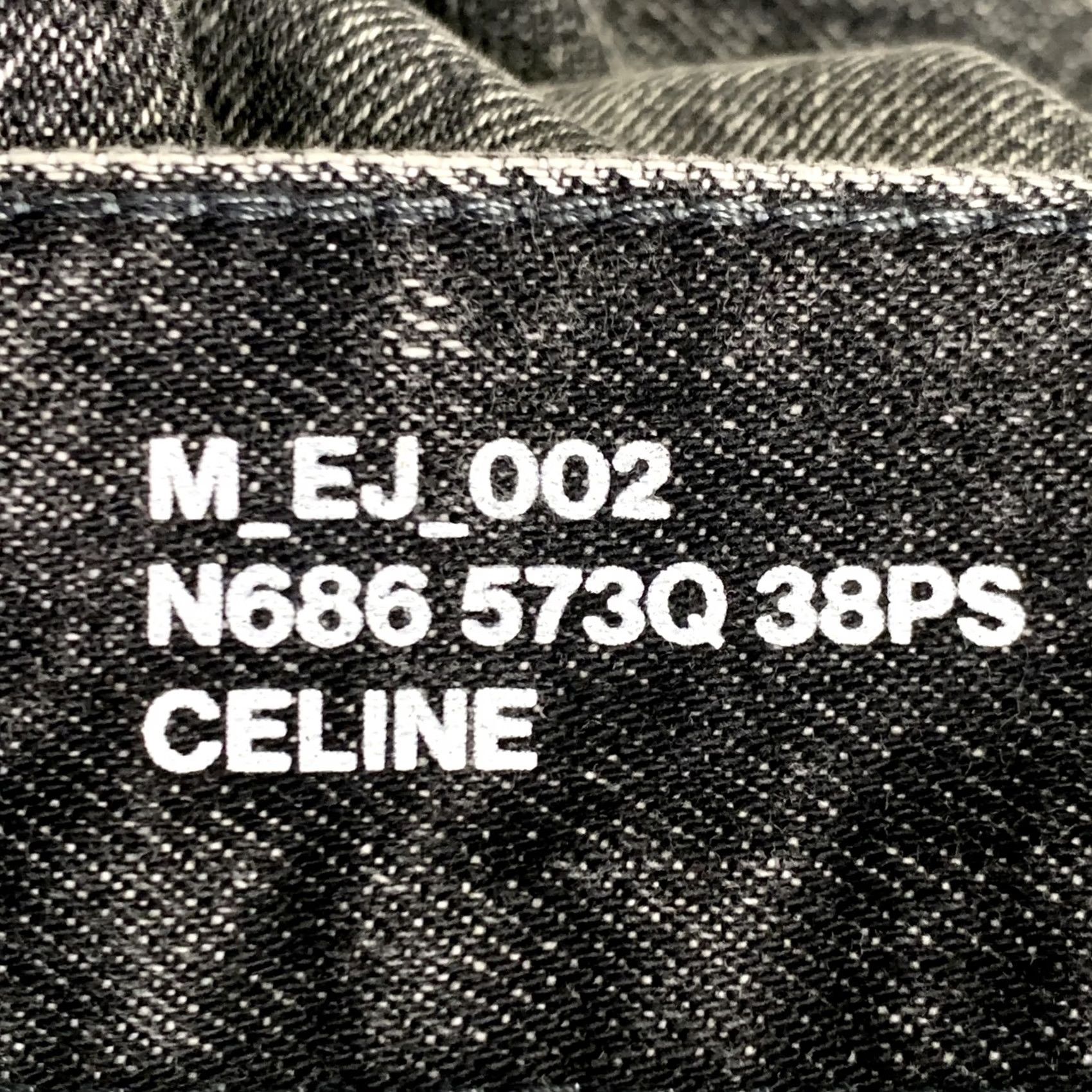 Celine CELINE Jeans Mens 29 Black Size Wash Denim Zip Fly Wide Leg Baggy Size US 29 - 3 Thumbnail