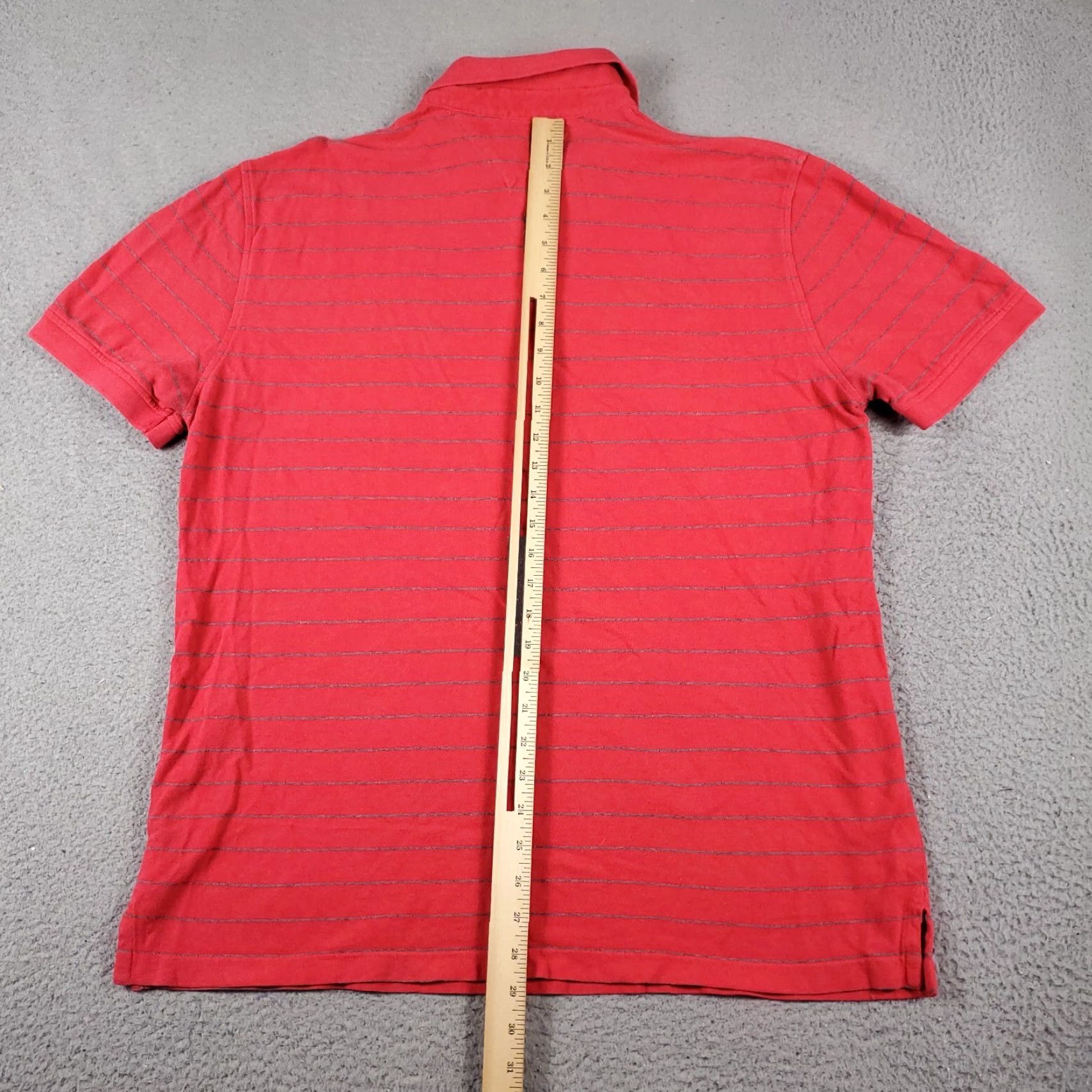 Tommy Hilfiger Tommy Hilfiger Shirt Men XL Red Striped Short Sleeve Polo Casual Size US XL / EU 56 / 4 - 6 Thumbnail