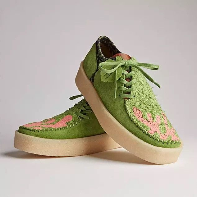 Clarks × Stussy Clarks x Stussy Wallabee green men's 8.5 | Grailed