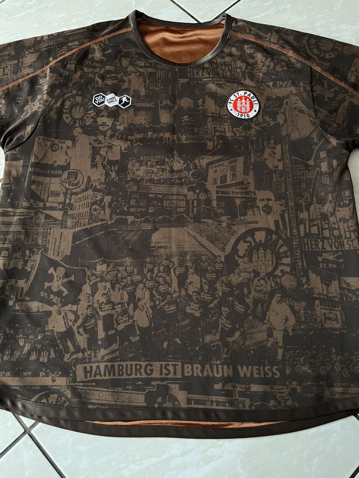 Vintage Fc St Pauli 2010/2011 Special Centenary Reversible Shirt Size US XL / EU 56 / 4 - 10 Thumbnail