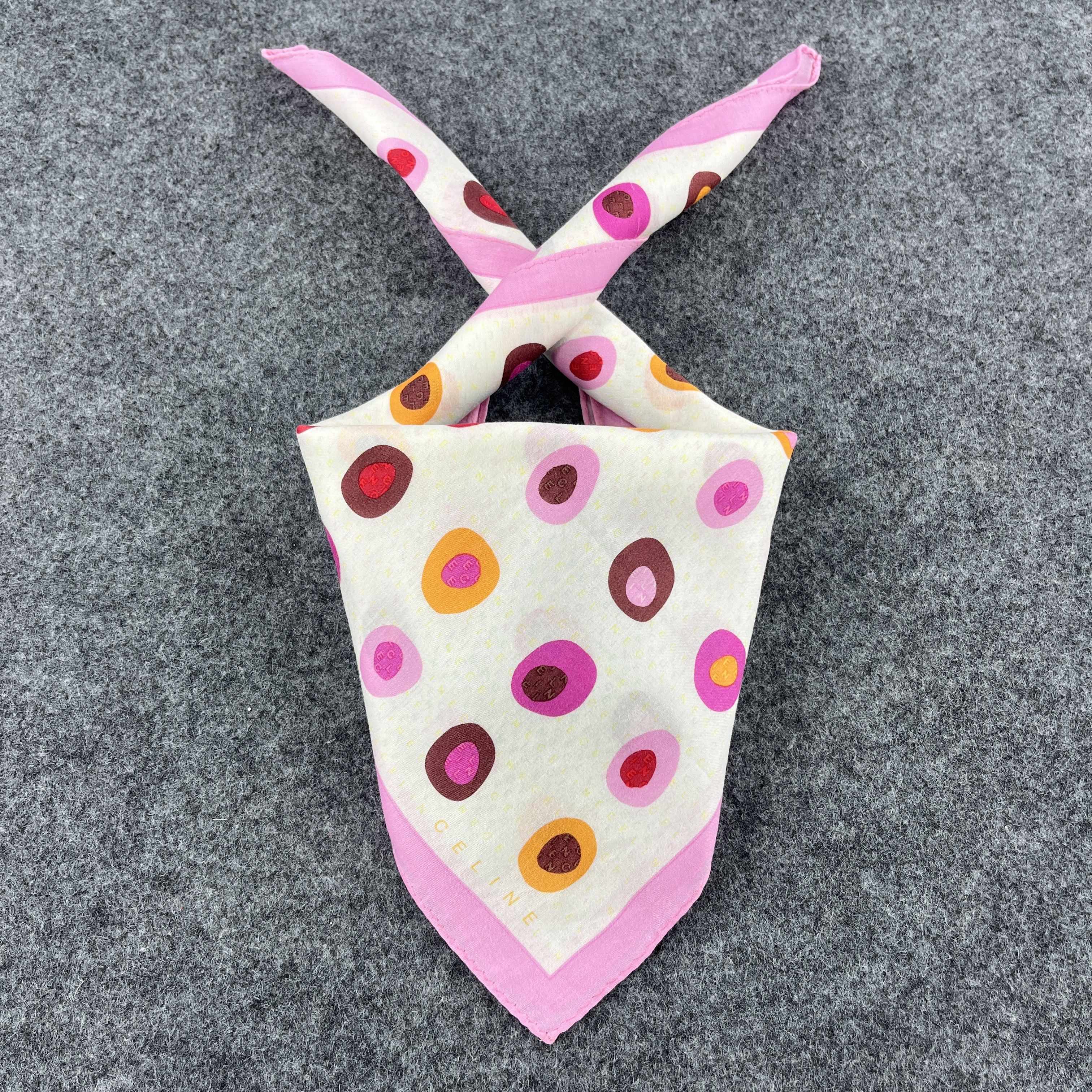 Vintage Celine Handkerchief / Bandana / Neckerchief B385 Size ONE SIZE - 4 Thumbnail