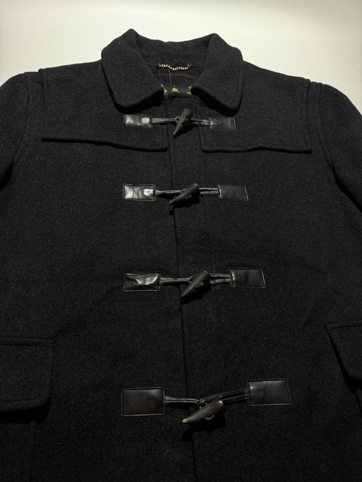 Barbour Vintage Barbour Duffle Wool Coat Size US XXL / EU 58 / 5 - 4 Thumbnail