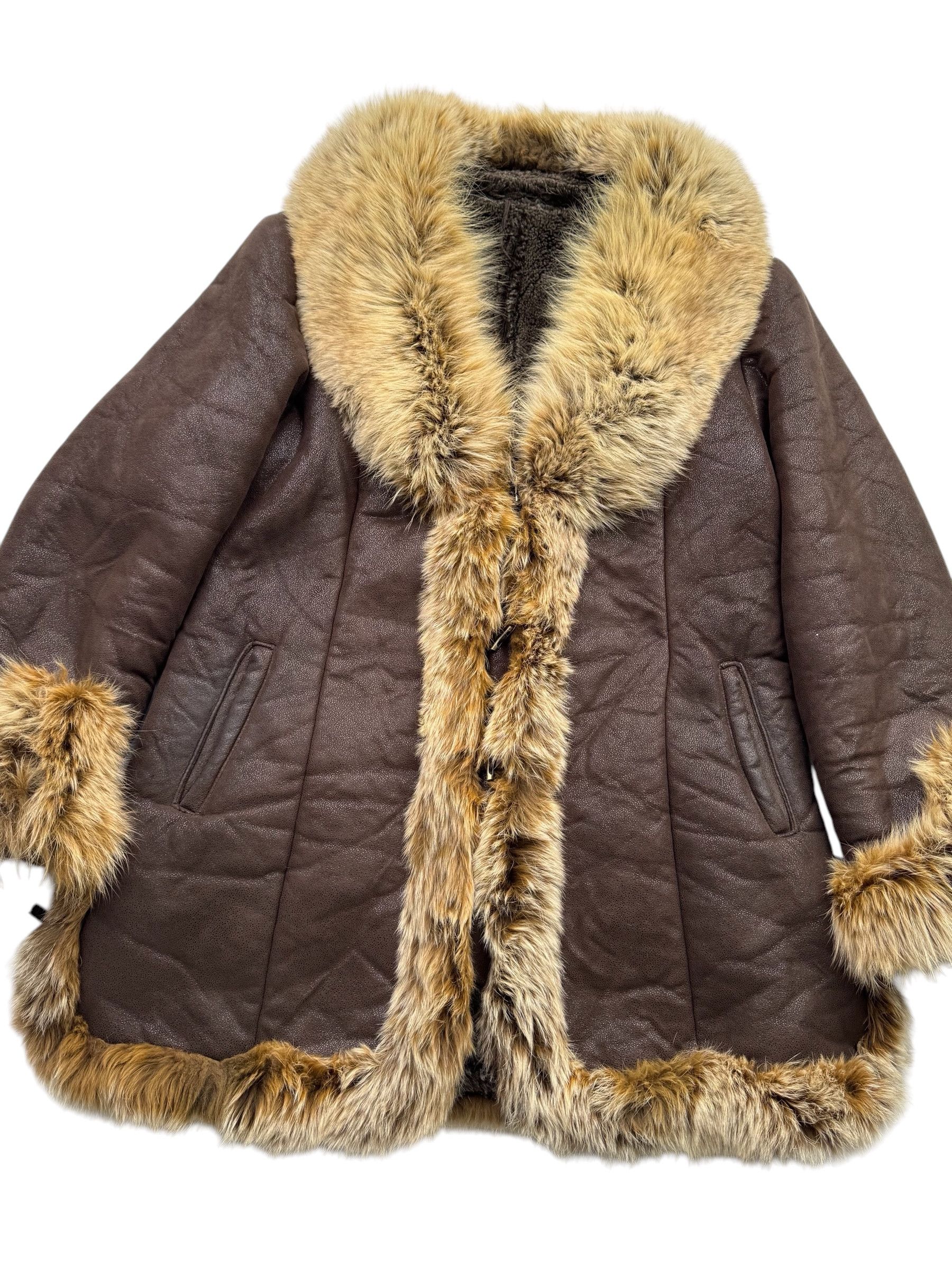 Japanese Brand Vintage Faux Sheepskin Coat W80(V9) Size M / US 6-8 / IT 42-44 - 2 Thumbnail