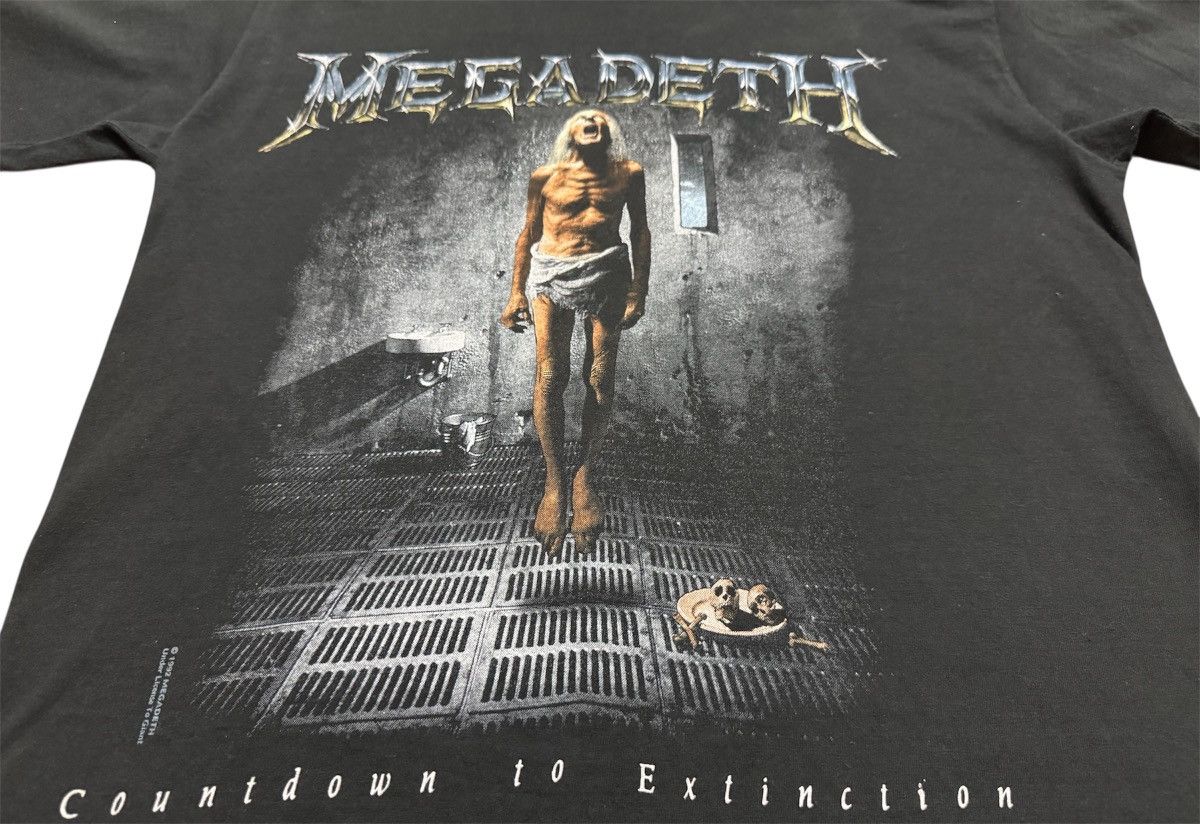 Band Tees Vintage 90’s Megadeth Countdown To Extinction Tour Size US L / EU 52-54 / 3 - 3 Thumbnail