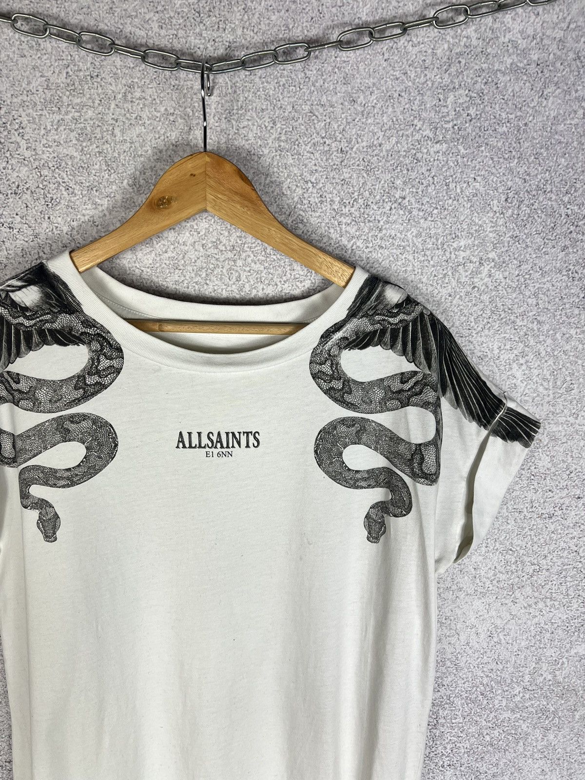 Allsaints Allsaints Snake Eagle Center Logo Art Tee Oversized Size US S / EU 44-46 / 1 - 2 Thumbnail