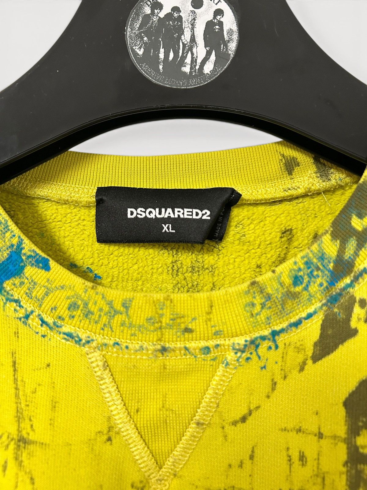 Dsquared2 SS2020 Milano Logo Bleach Dyed Crewneck Size US XL / EU 56 / 4 - 6 Thumbnail