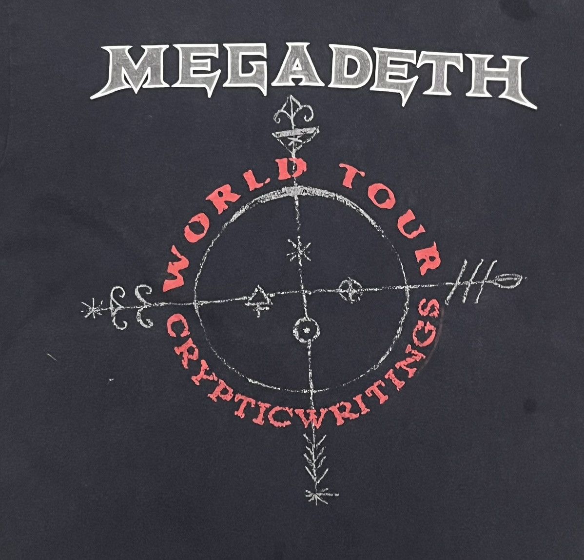 Band Tees × Vintage Megadeth Cryptio Writings Tour 1997 Size US L / EU 52-54 / 3 - 3 Thumbnail
