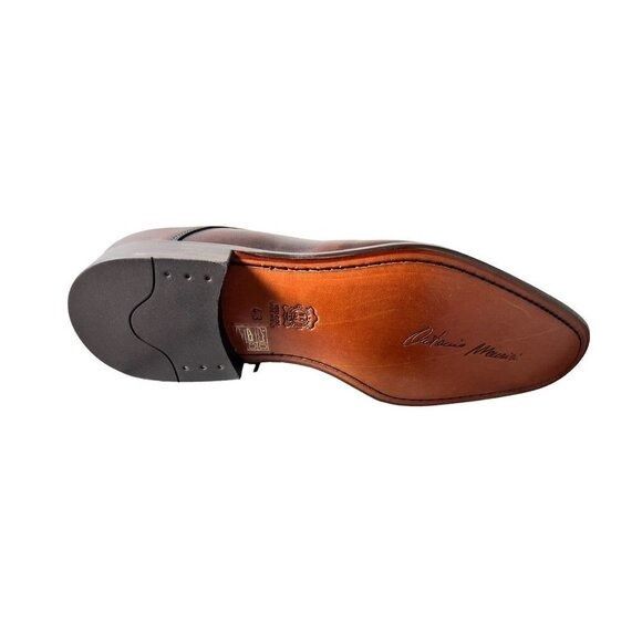 Antonio Maurizi Antonio Maurizi Mens Cognac Leather Round Toe Lace Up Derby Size US 10 / EU 43 - 5 Thumbnail