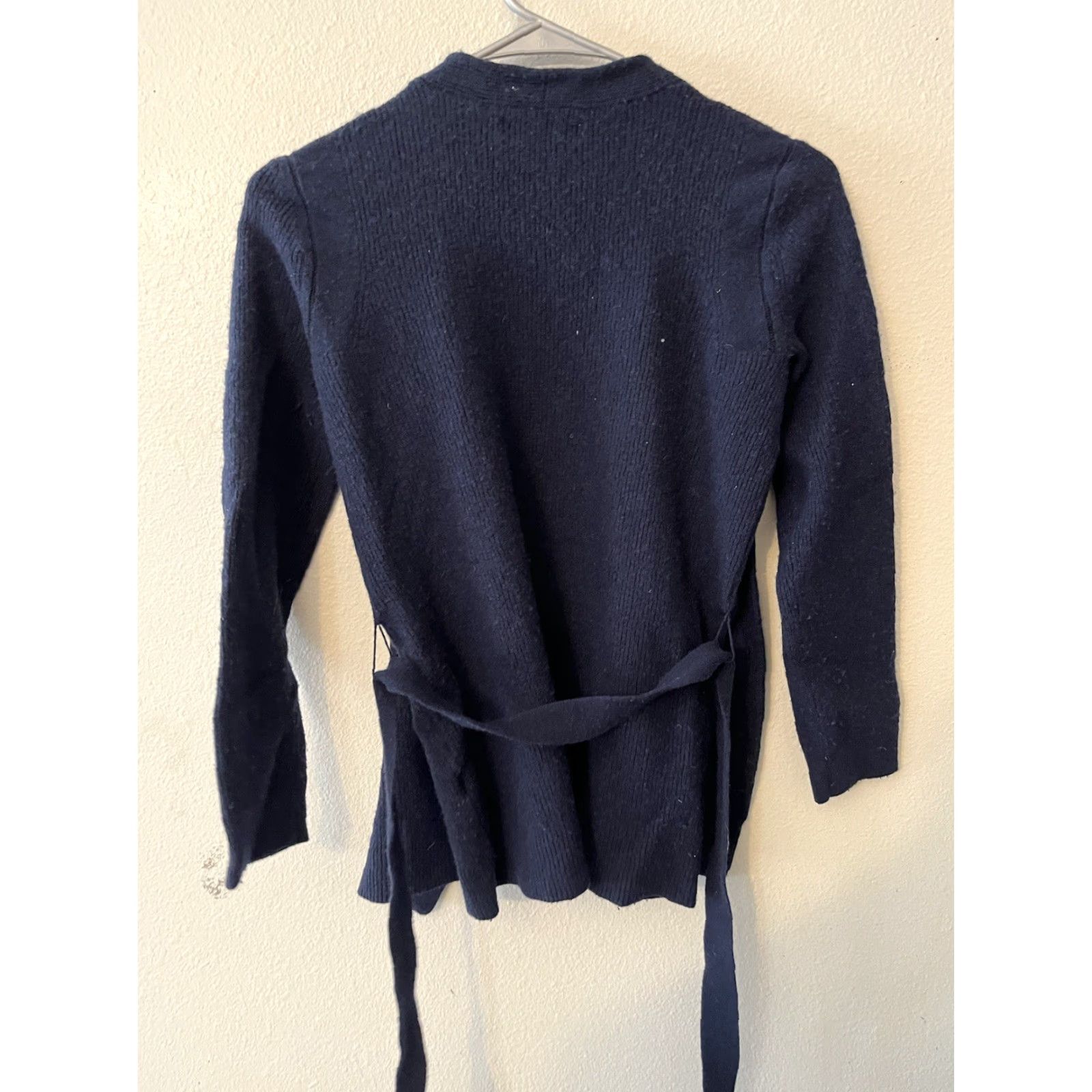 Banana Republic Banana Republic Sweater Cardigan Womens M Blue Belted Wool Cashmere Blend Size M / US 6-8 / IT 42-44 - 4 Thumbnail