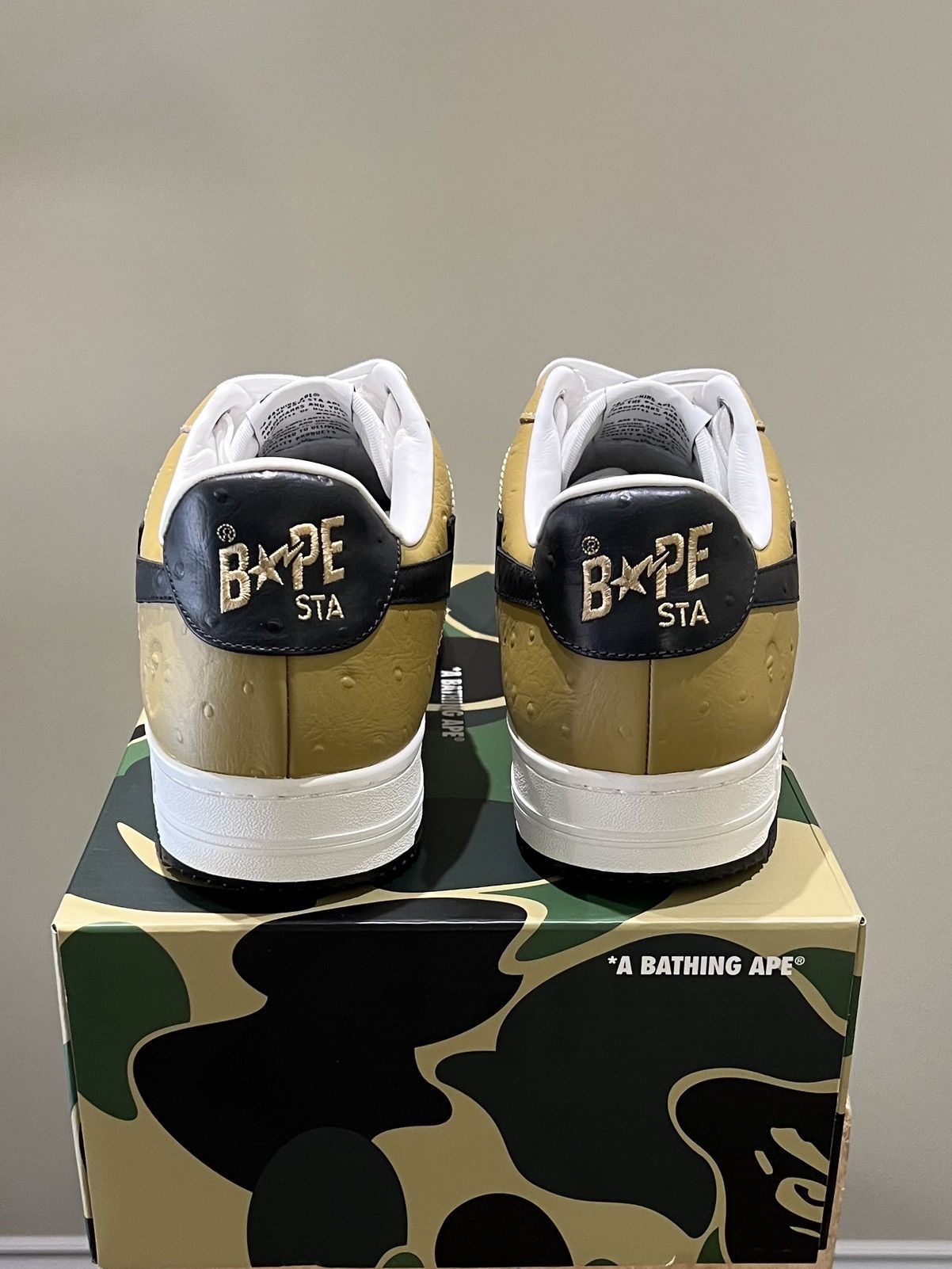 Bape A Bathing Ape Bapesta #3 ‘Brown’ Size US 13 / EU 46 - 4 Thumbnail