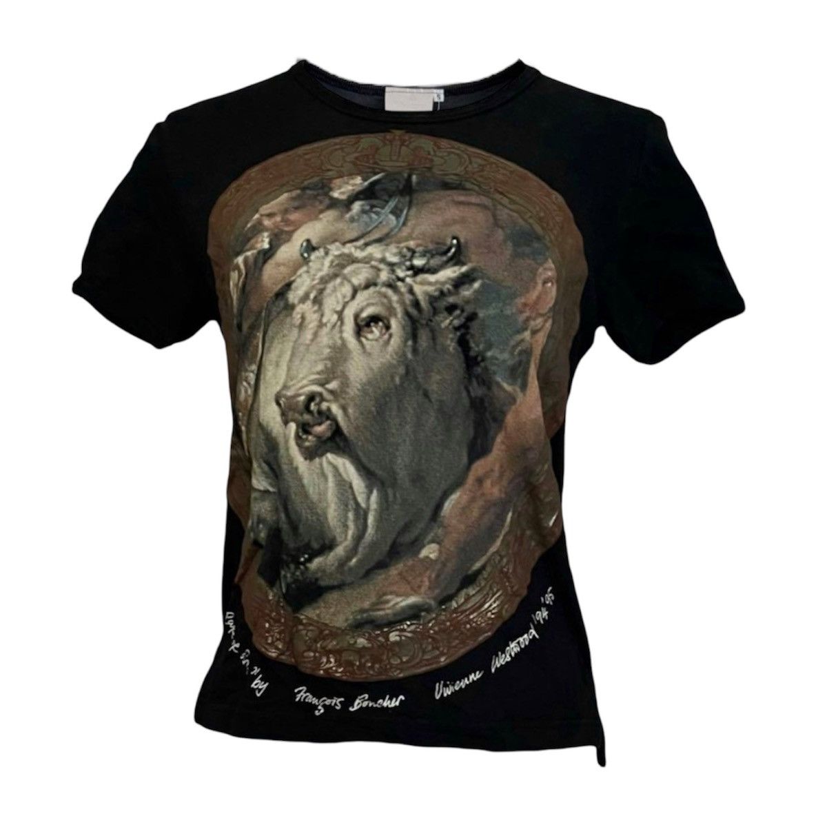 Vivienne Westwood Boucher Bull Painting Black T-Shirt