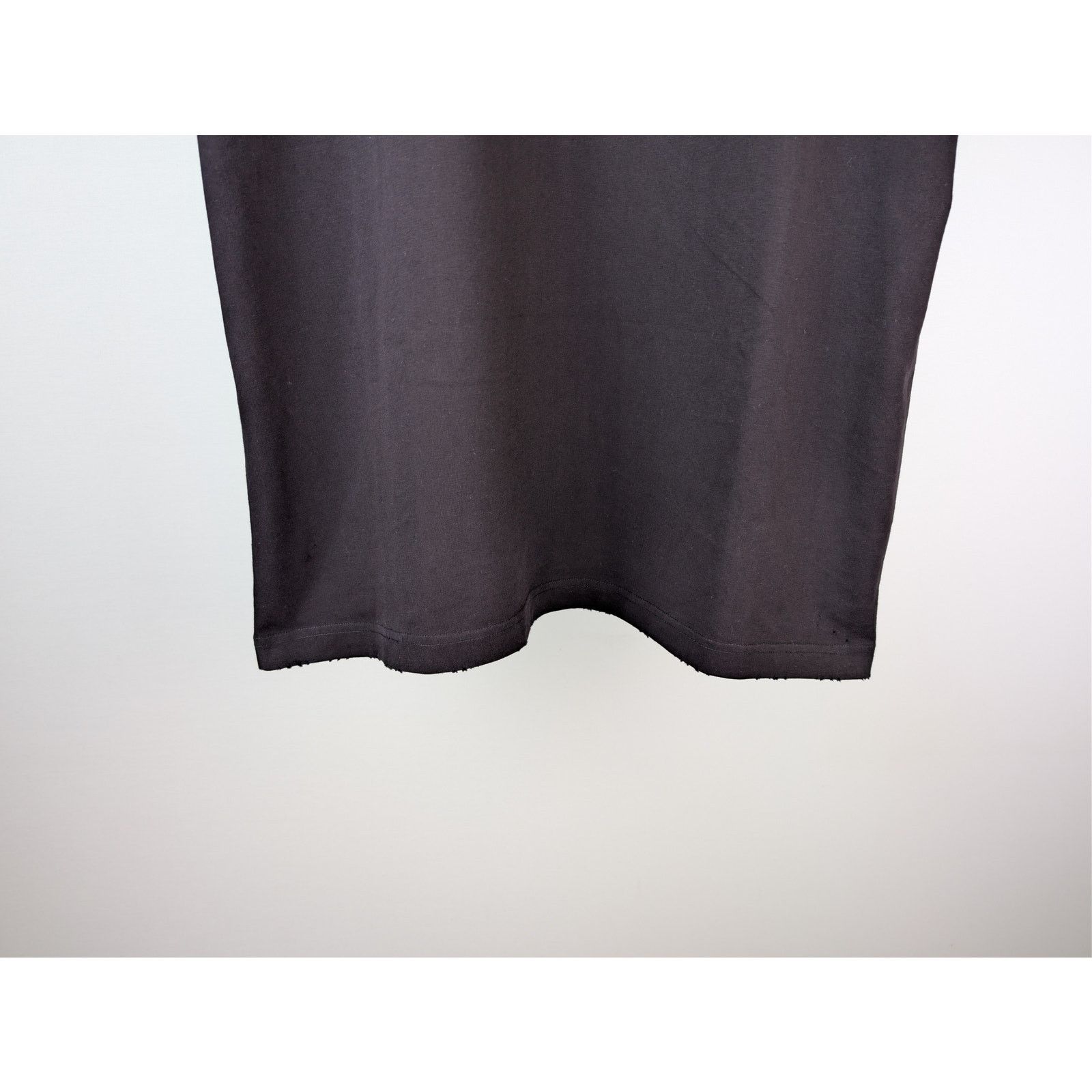 Balenciaga o1rshd1 Pierced Oversized Vintage Jersey T-Shirt in Black Size US S / EU 44-46 / 1 - 4 Thumbnail