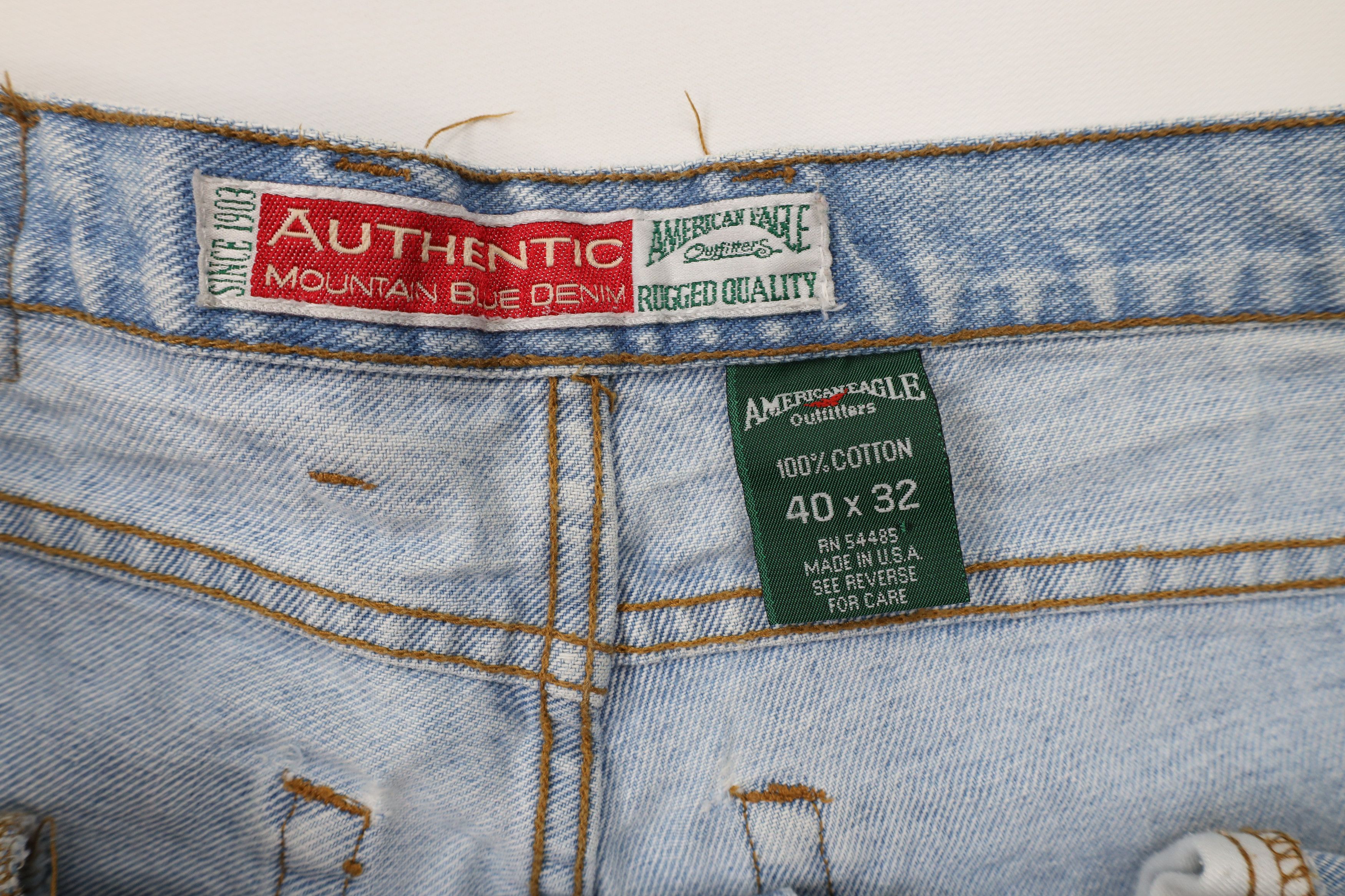 American Eagle Outfitters × Vintage Vintage 90s American Eagle Outfitters Relaxed Fit Jeans USA Size US 40 / EU 56 - 8 Thumbnail