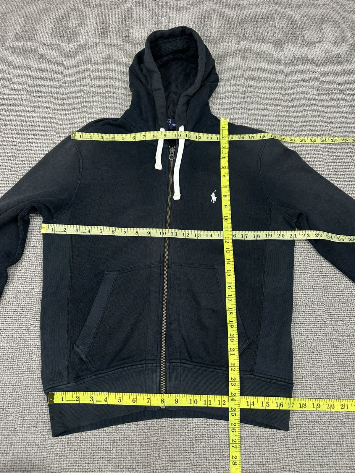 Polo Ralph Lauren Polo Ralph Lauren Sun Faded Black Hoodie Z297 Size US M / EU 48-50 / 2 - 5 Thumbnail