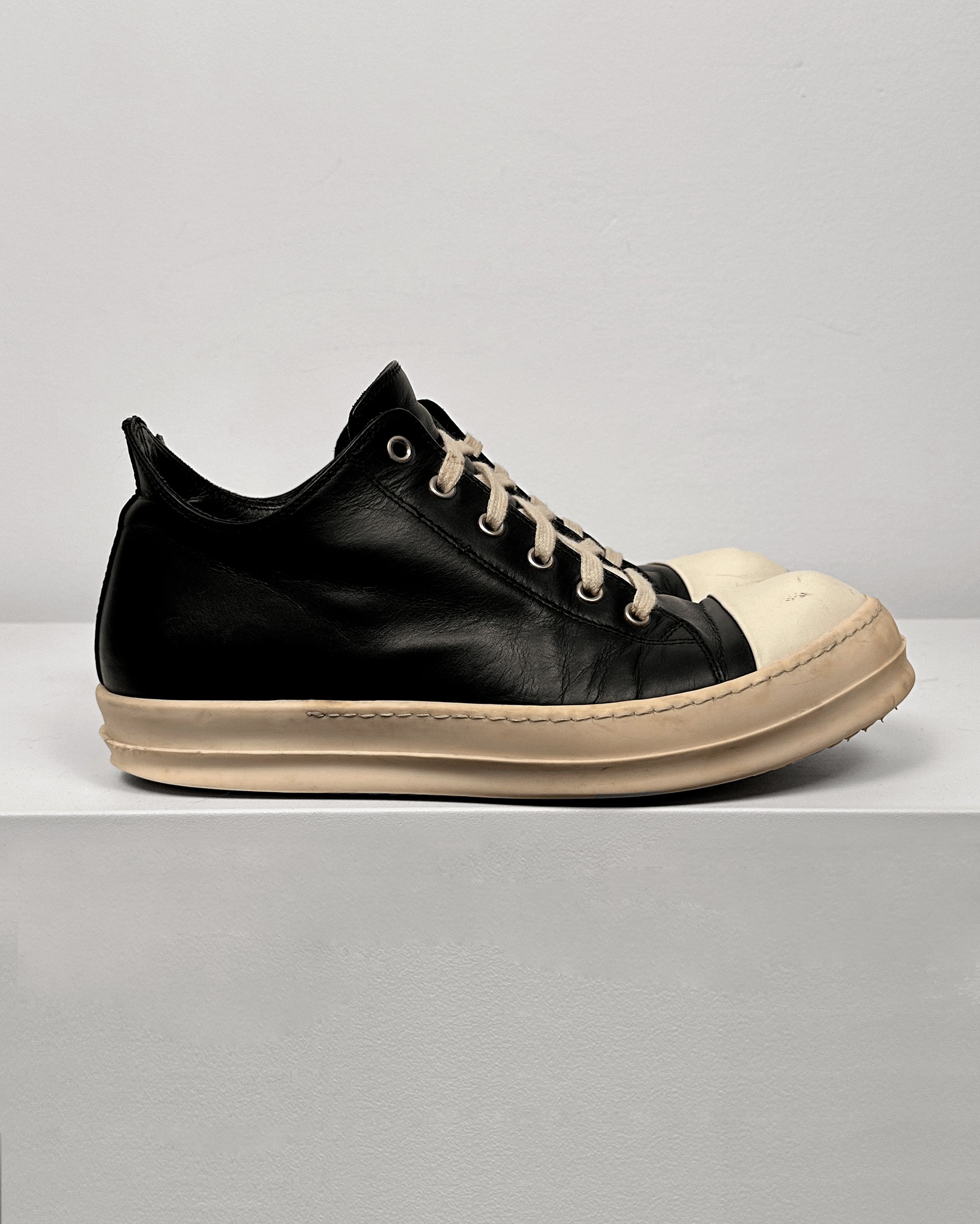 Rick Owens Rick Owens Black Leather Low Ramones Size US 9 / EU 42 - 3 Thumbnail