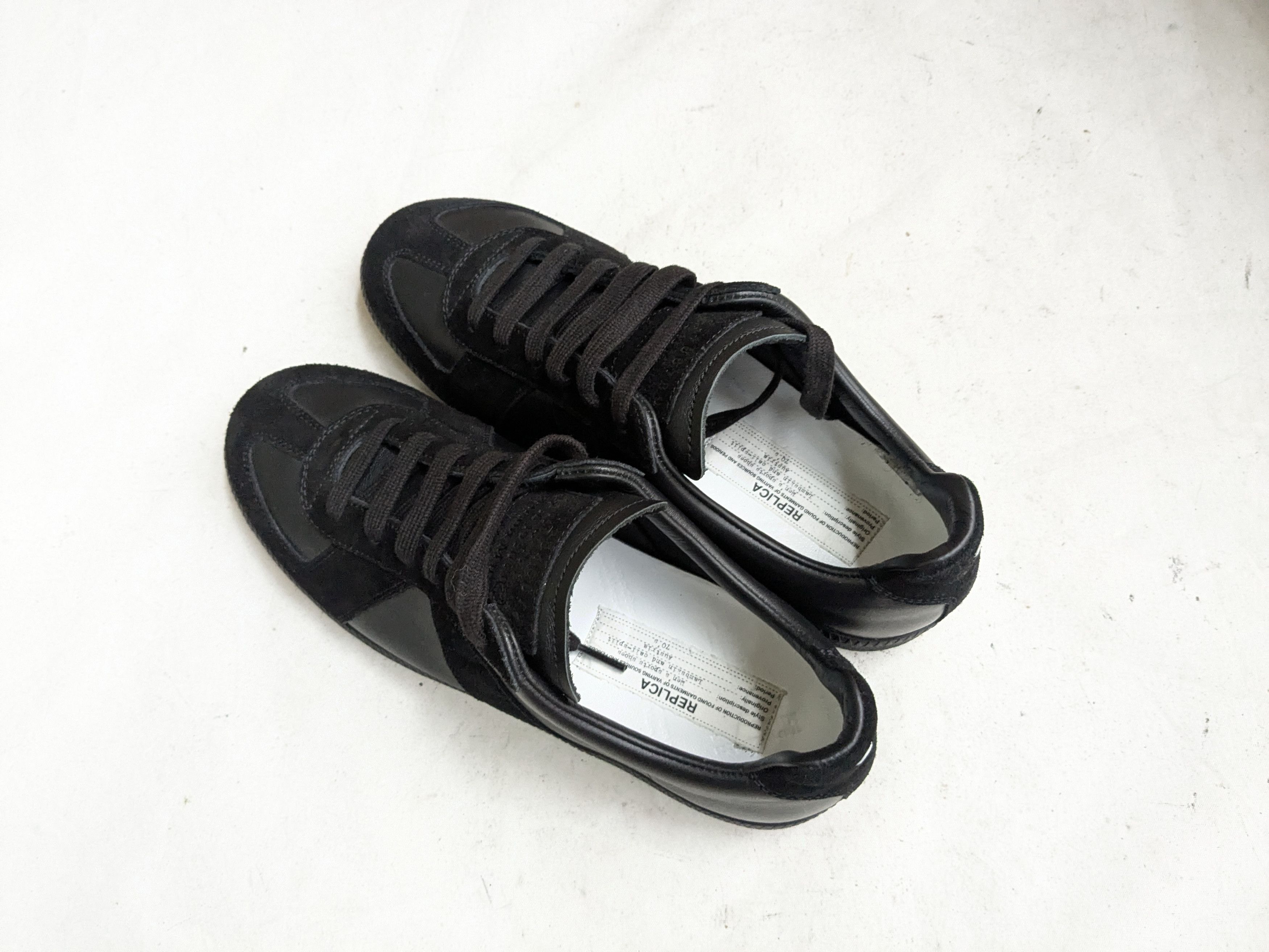 Maison Margiela Maison Margiela GAT Replica Black 8 41 Low Tops Size US 8 / EU 41 - 13 Thumbnail
