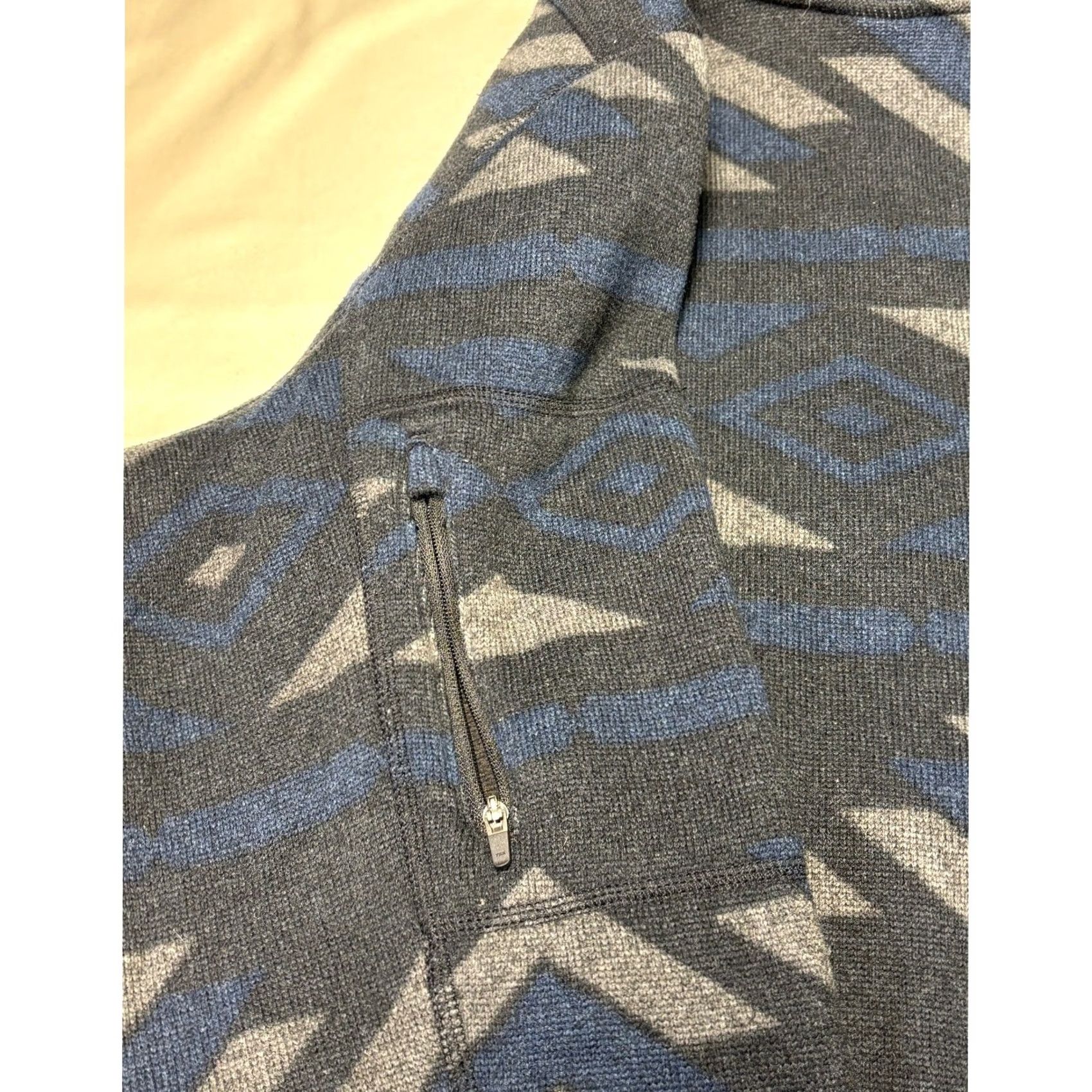 The North Face The North Face Mens Geometric Print Fleece Quarter Zip Jacket XL Size US XL / EU 56 / 4 - 6 Thumbnail