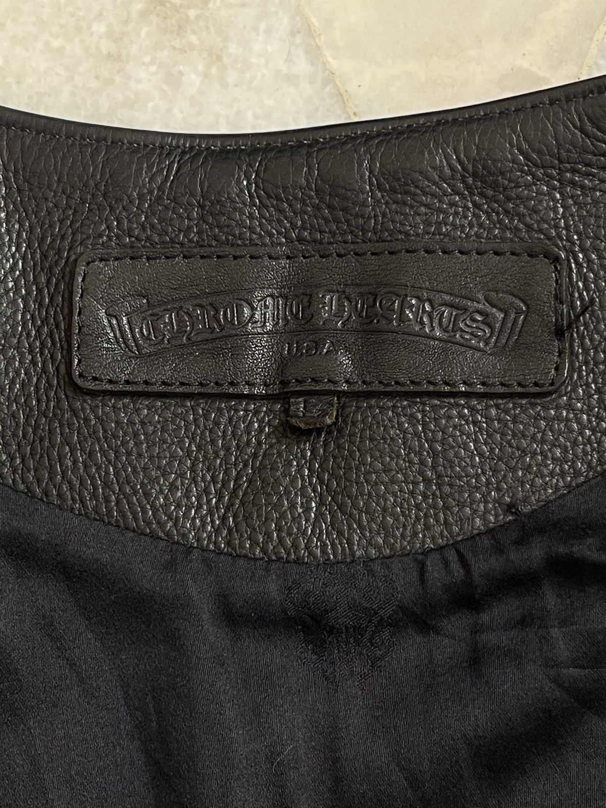 Chrome Hearts 1995 Iconic Chrome Hearts Six Button Leather Vest Size US M / EU 48-50 / 2 - 22 Thumbnail