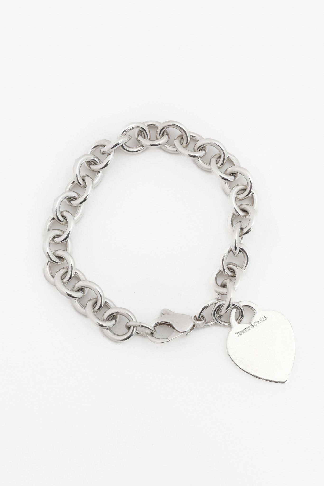 Tiffany & Co. Tiffany & Co. Sterling Silver Heart-Tag Chain Bracelet Size ONE SIZE - 1 Thumbnail